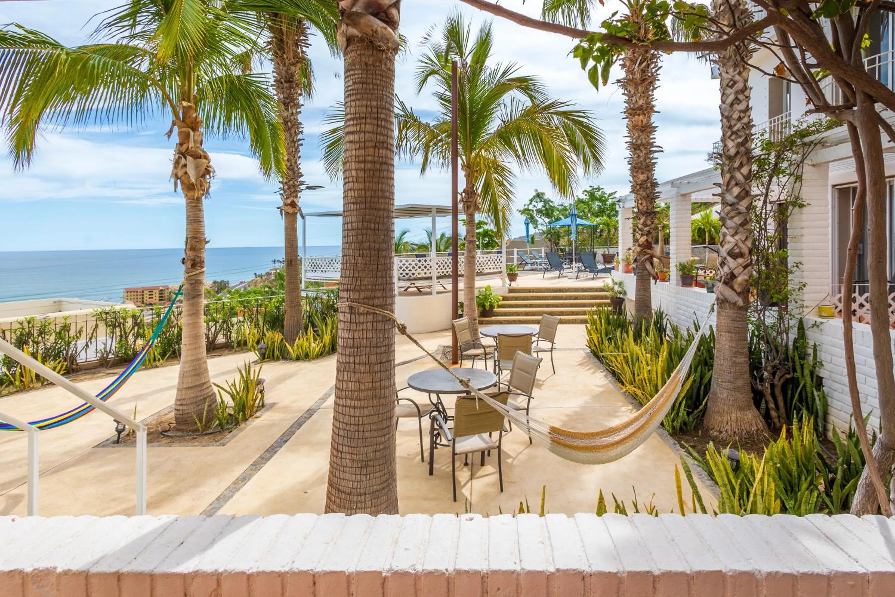 Pool view in MariaMar Suites