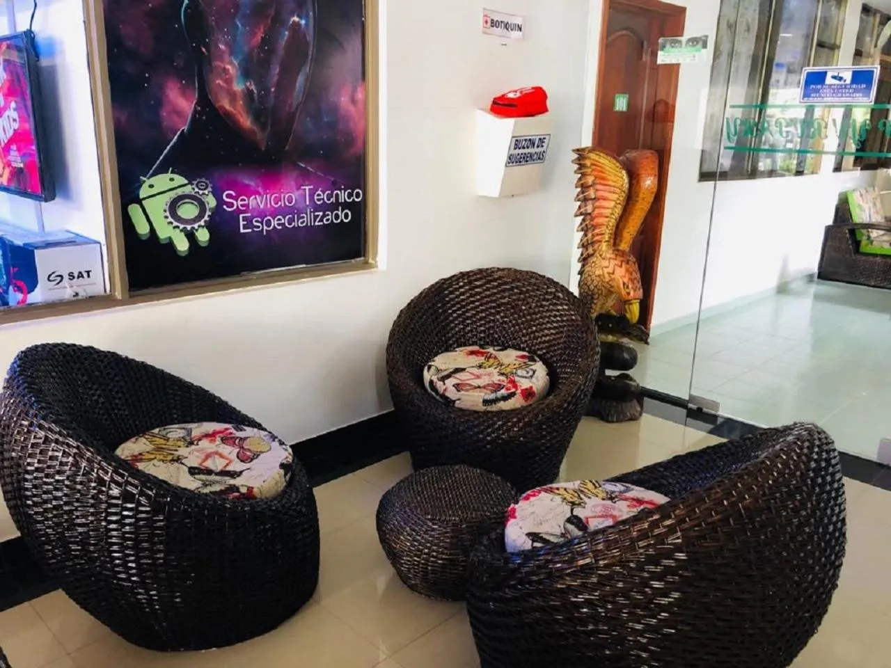 Living room in Hotel Yurupary AMAZONAS