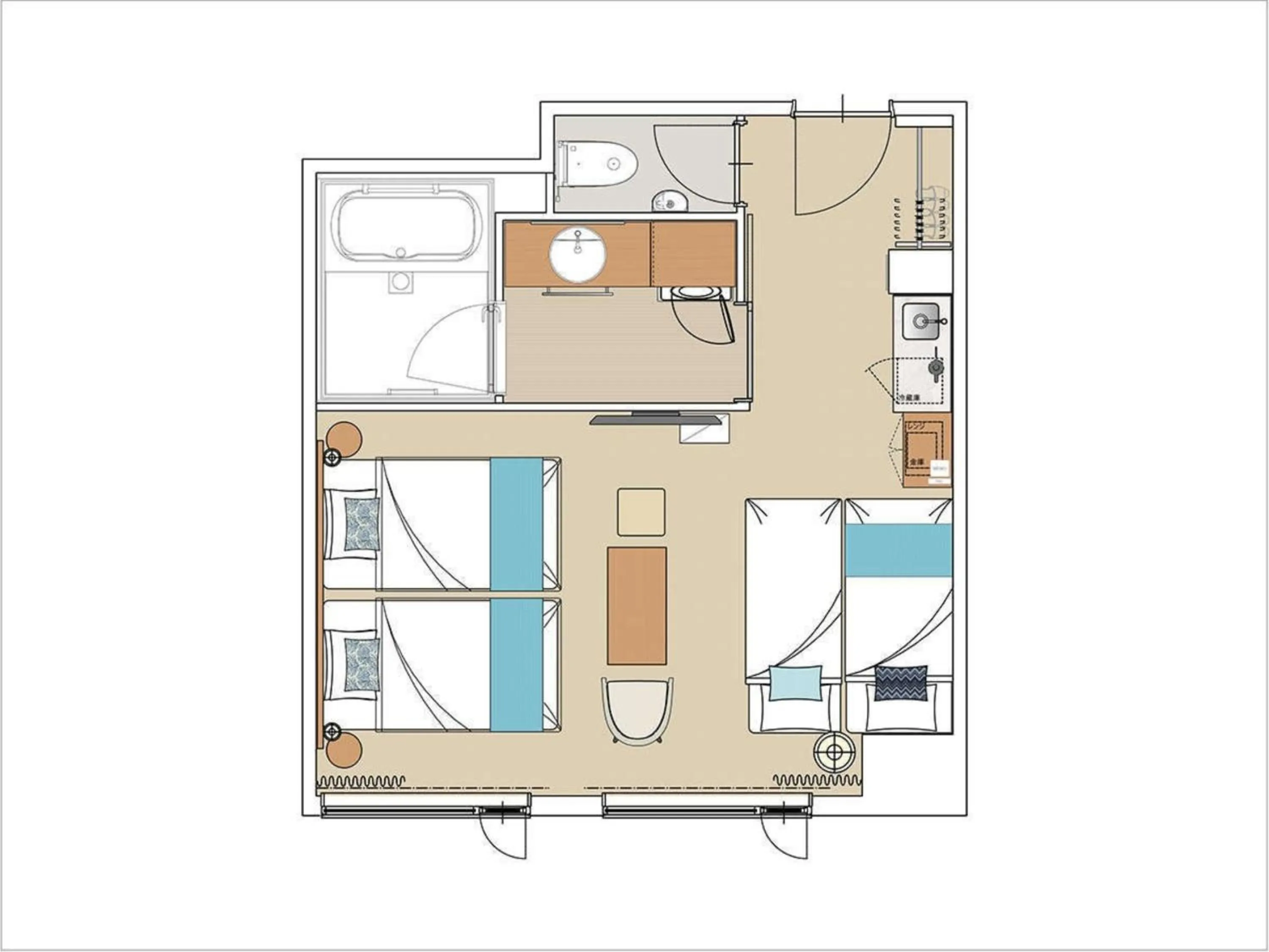 Floor plan in Tokyu Stay Okinawa Naha