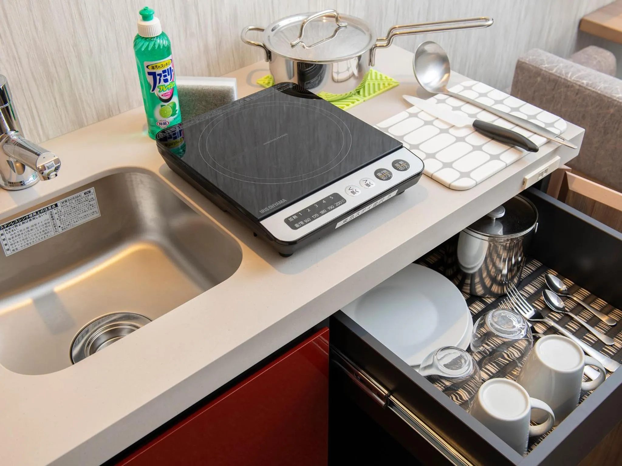 Kitchen or kitchenette in Tokyu Stay Okinawa Naha