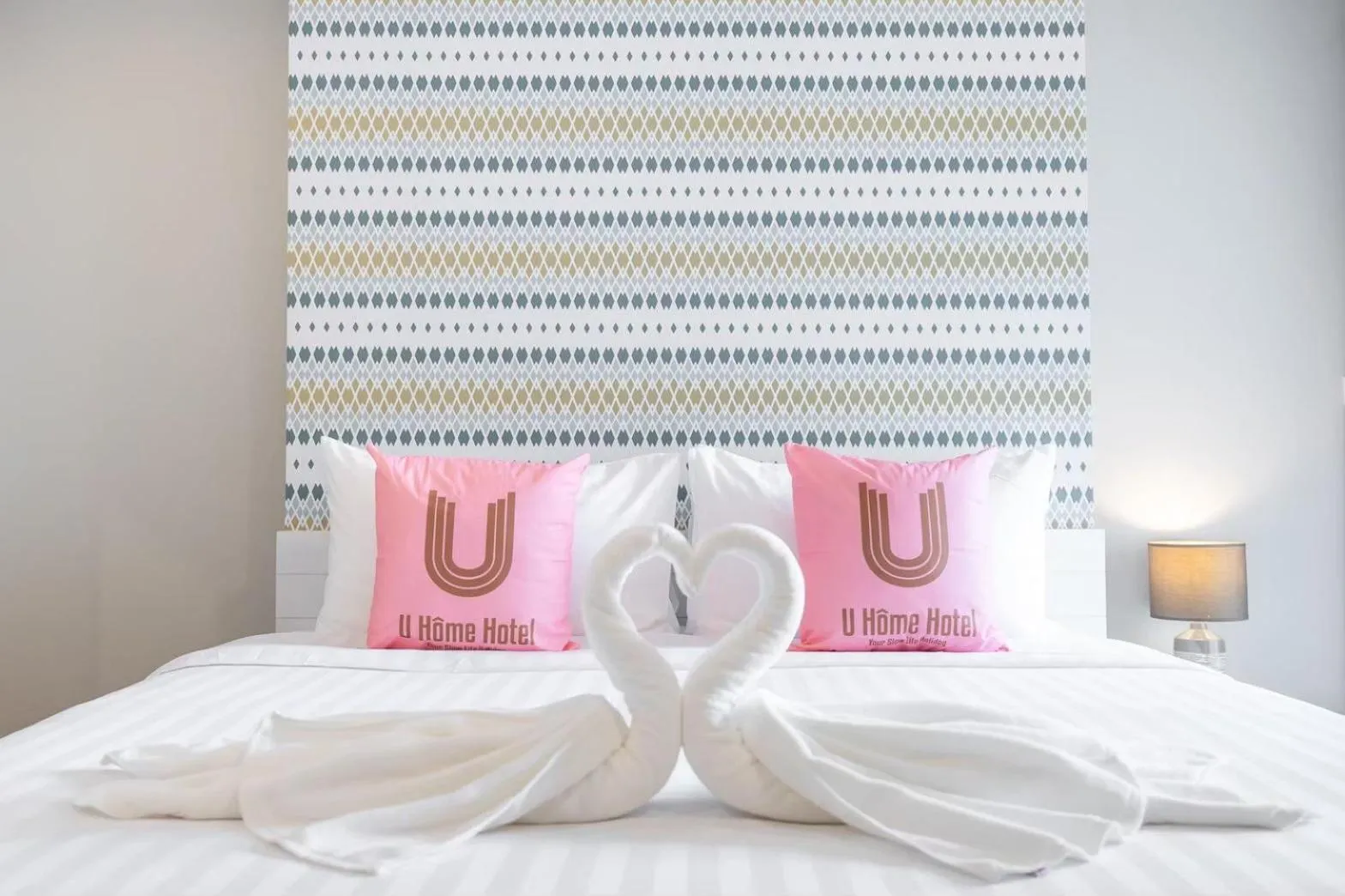 Bed in U- Homehotel Nakhonpanom