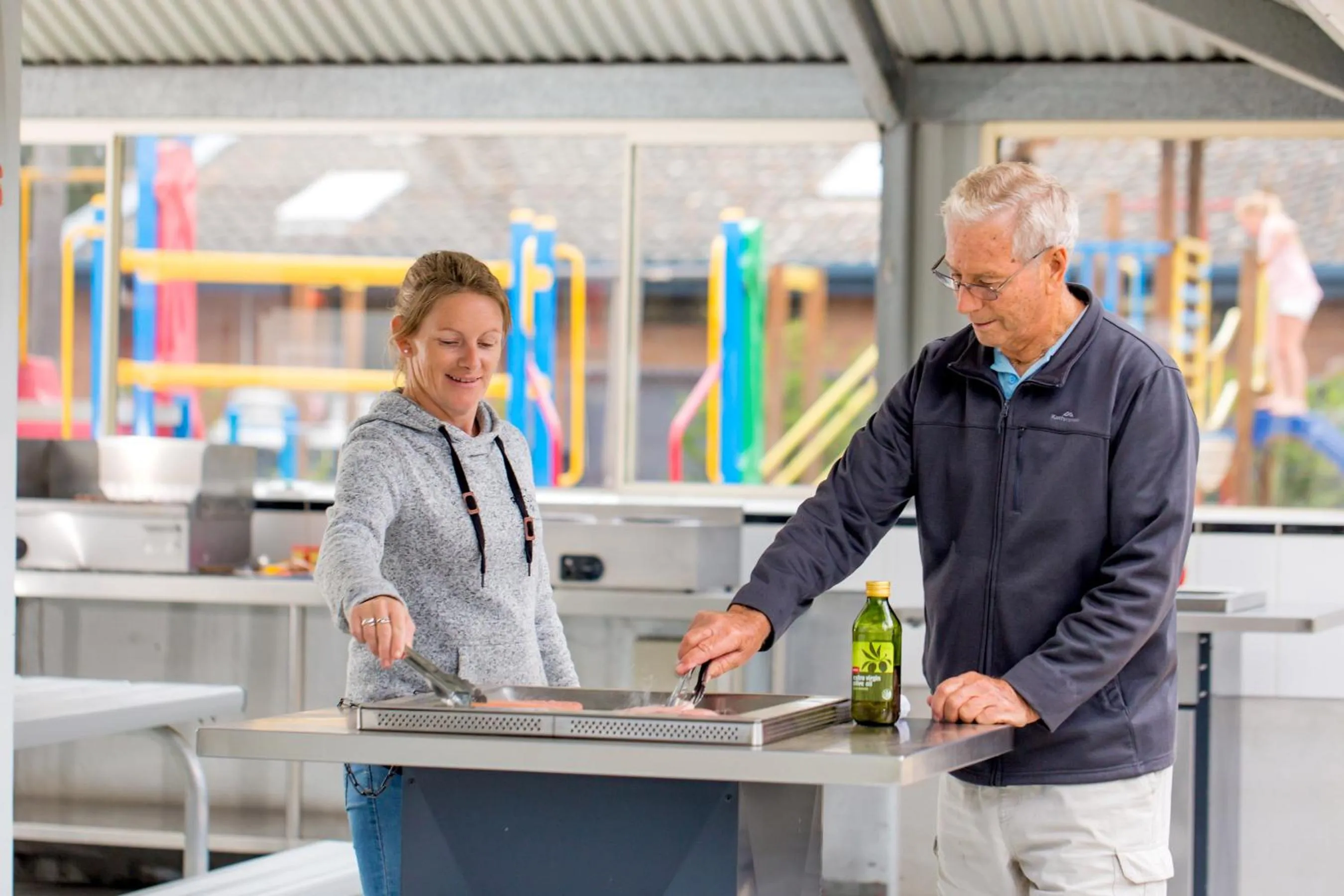 Communal kitchen in Ingenia Holidays Torquay Australia