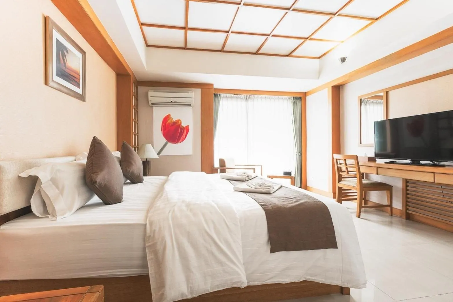 Bedroom, Bed in Green Residence Ayutthaya - SHA Certified