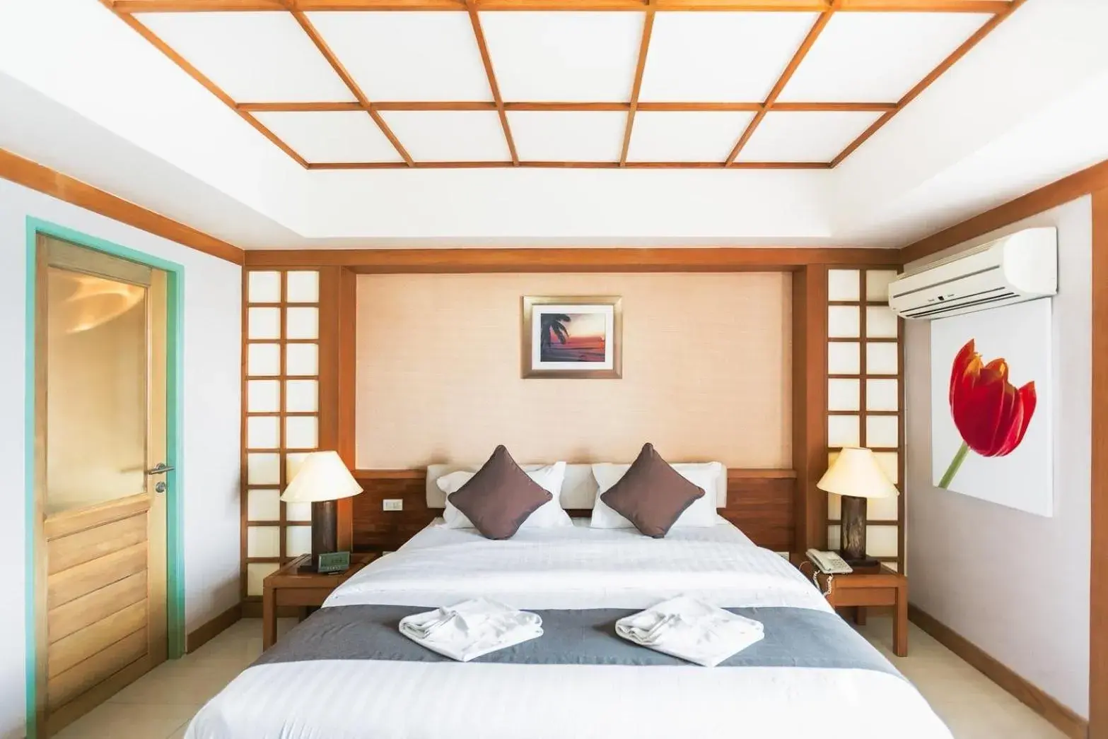 Bedroom, Bed in Green Residence Ayutthaya - SHA Certified Bedroom, Bed in Green Residence Ayutthaya - SHA Certified