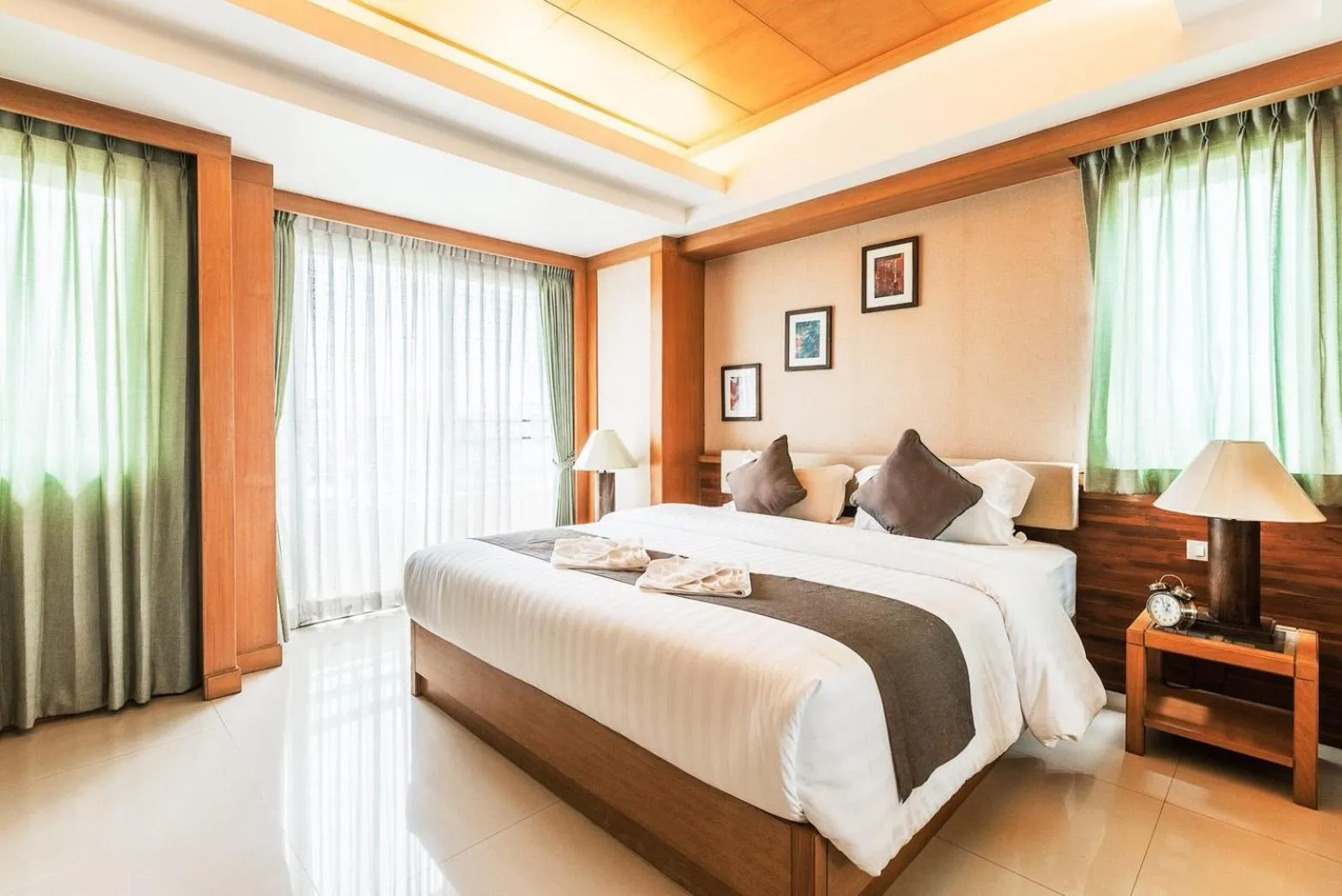 Photo of the whole room, Bed in Green Residence Ayutthaya - SHA Certified