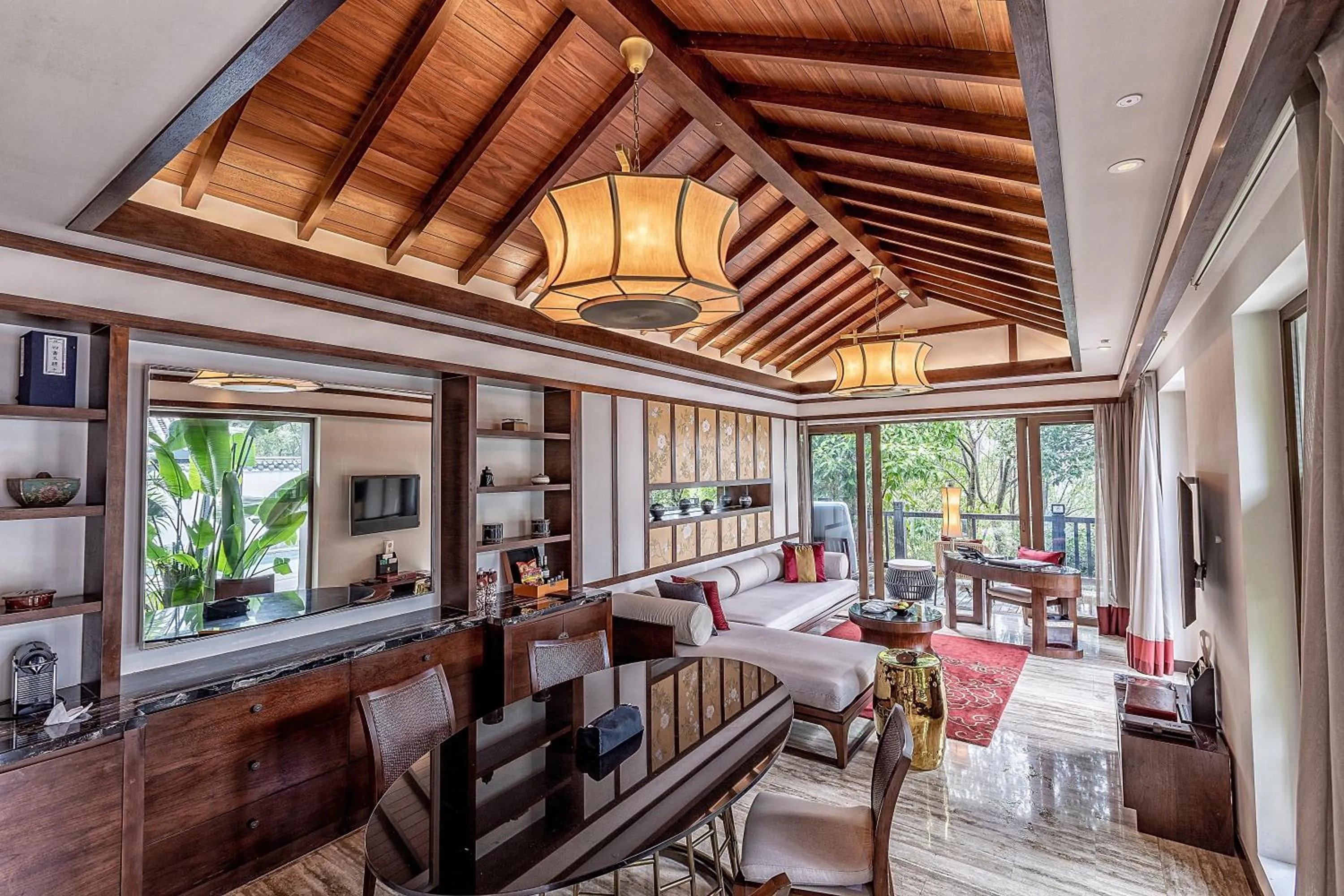 Living room in Banyan Tree Chongqing Beibei