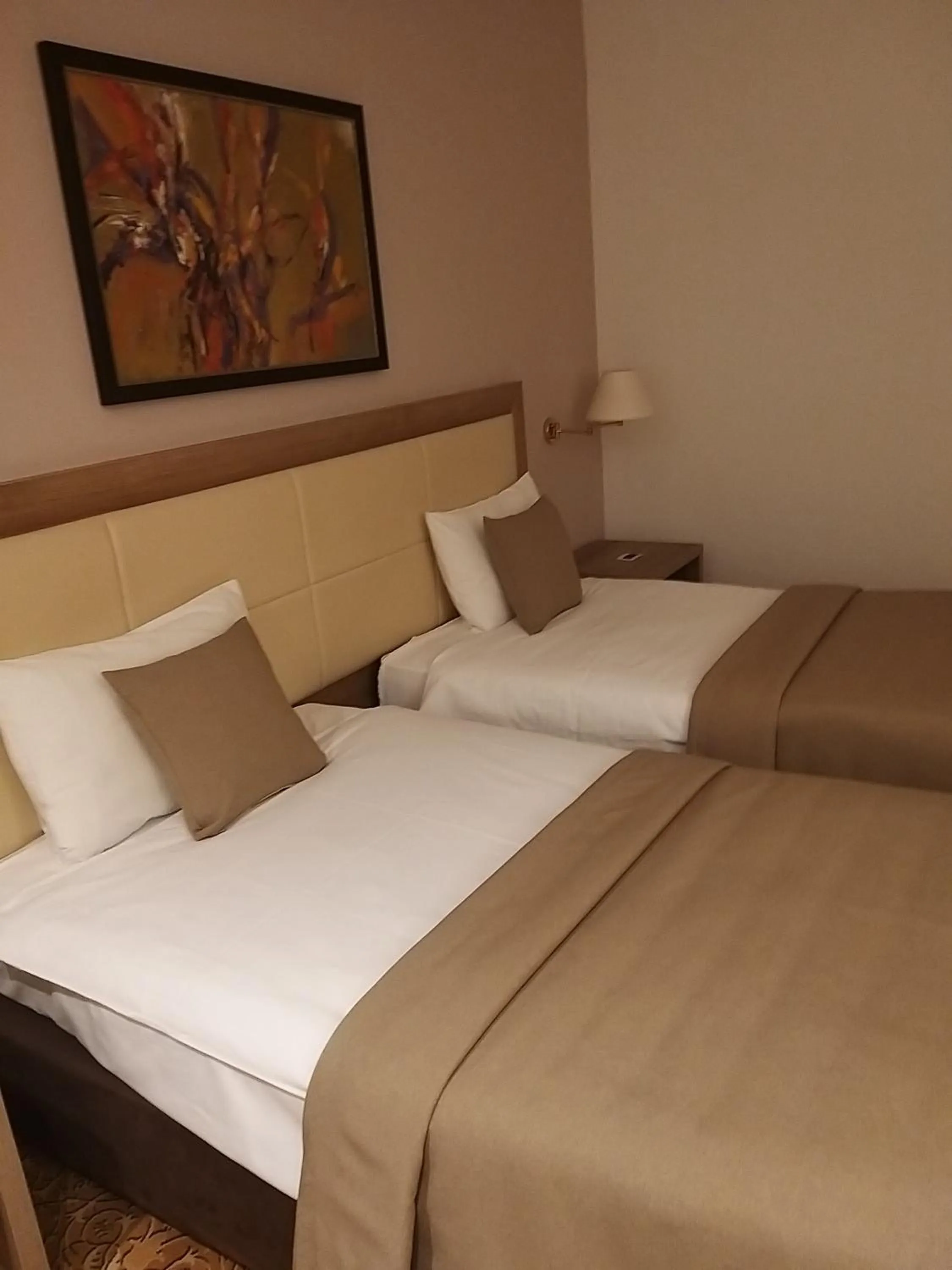 Bed in New City Hotel & Restaurant Niš