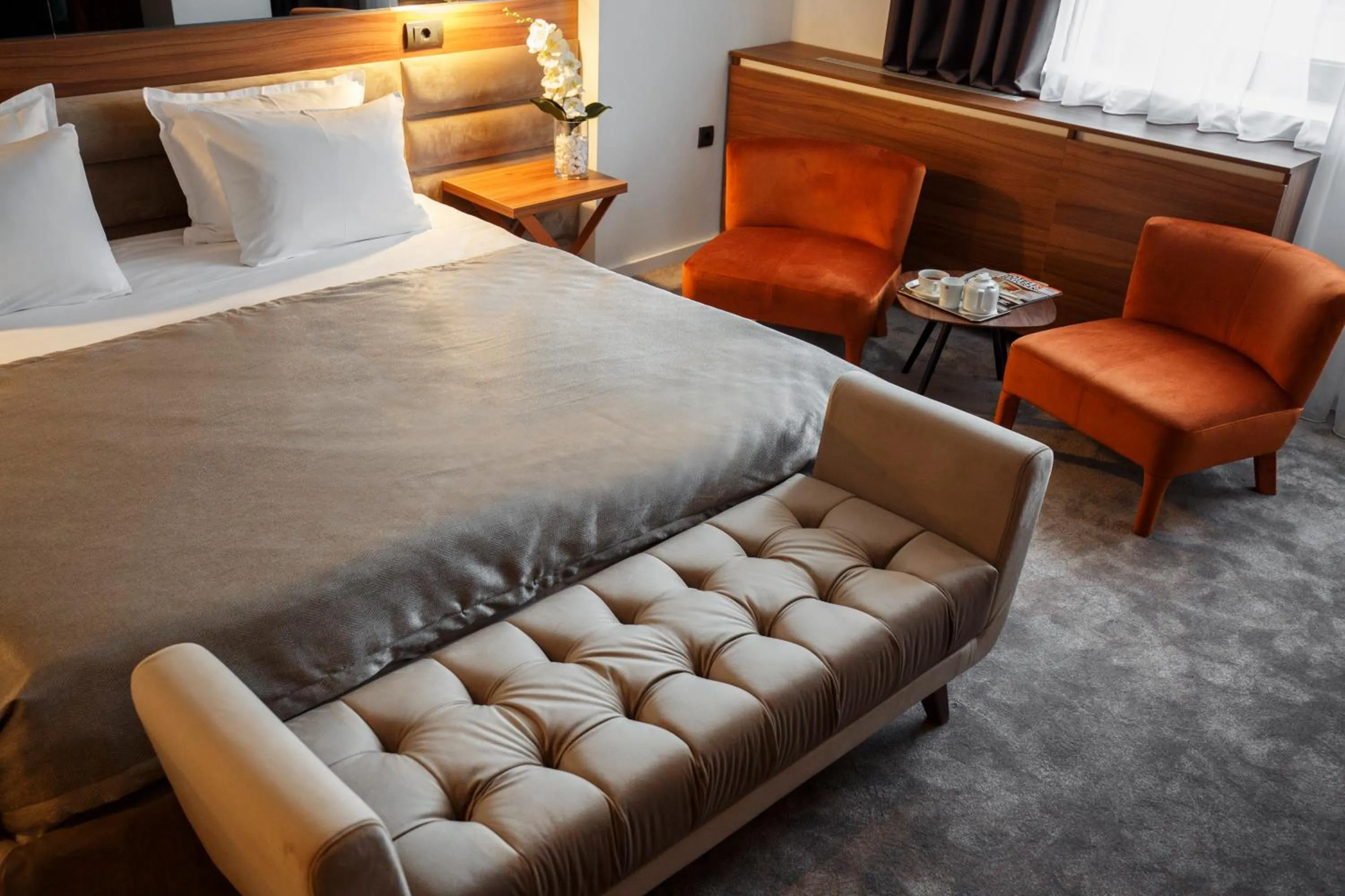 Bed in New City Hotel & Restaurant Niš