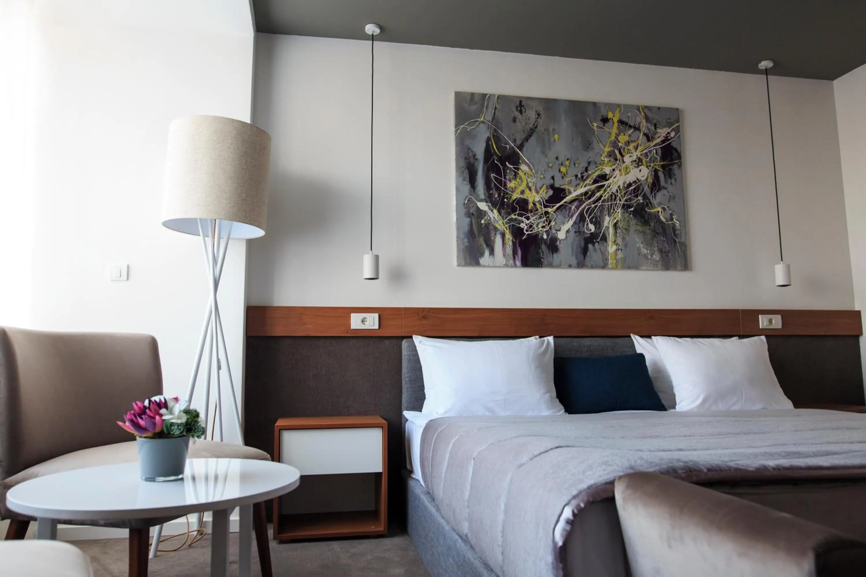 Bed in New City Hotel & Restaurant Niš