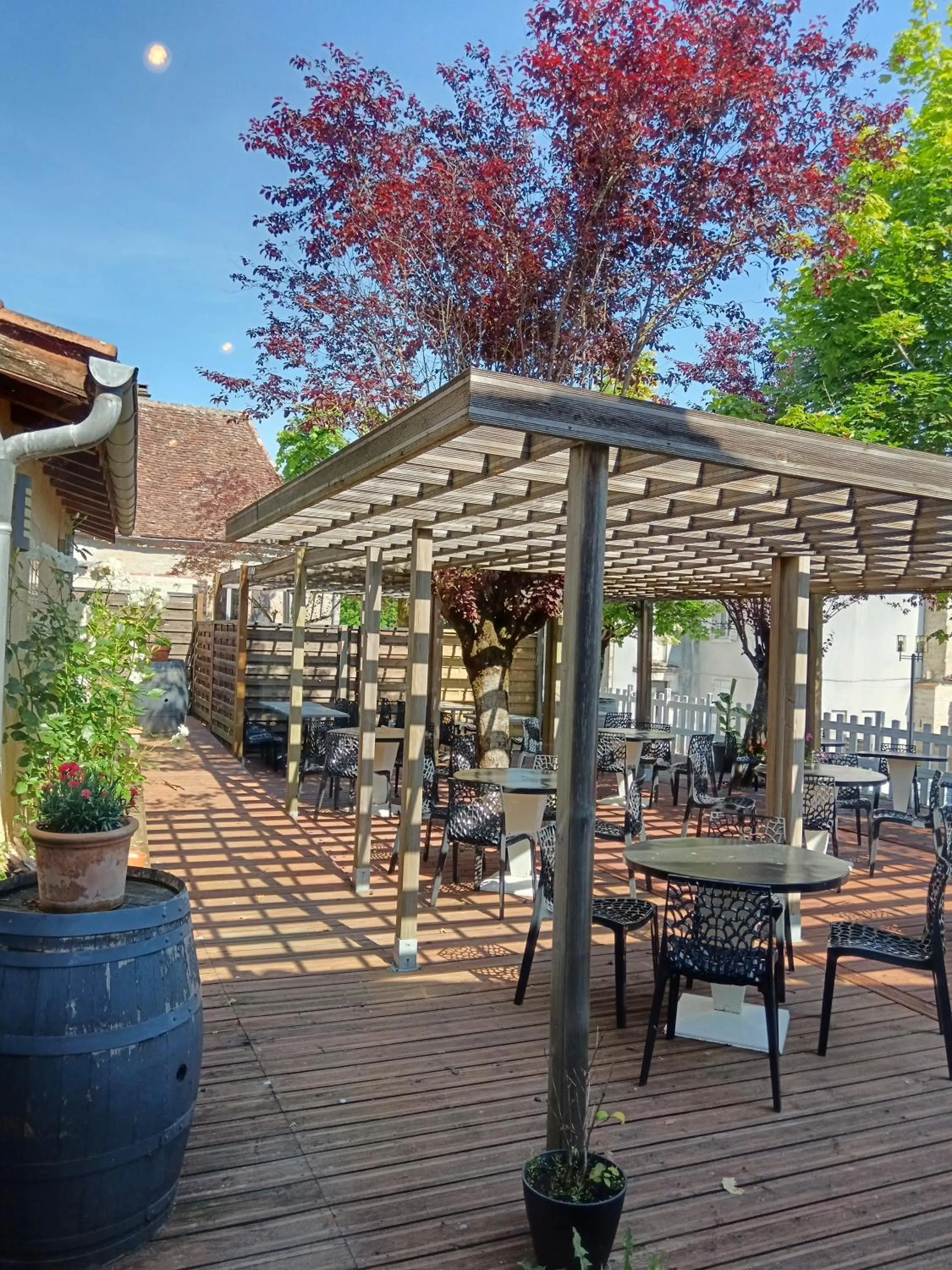 Patio in Hôtel du Château