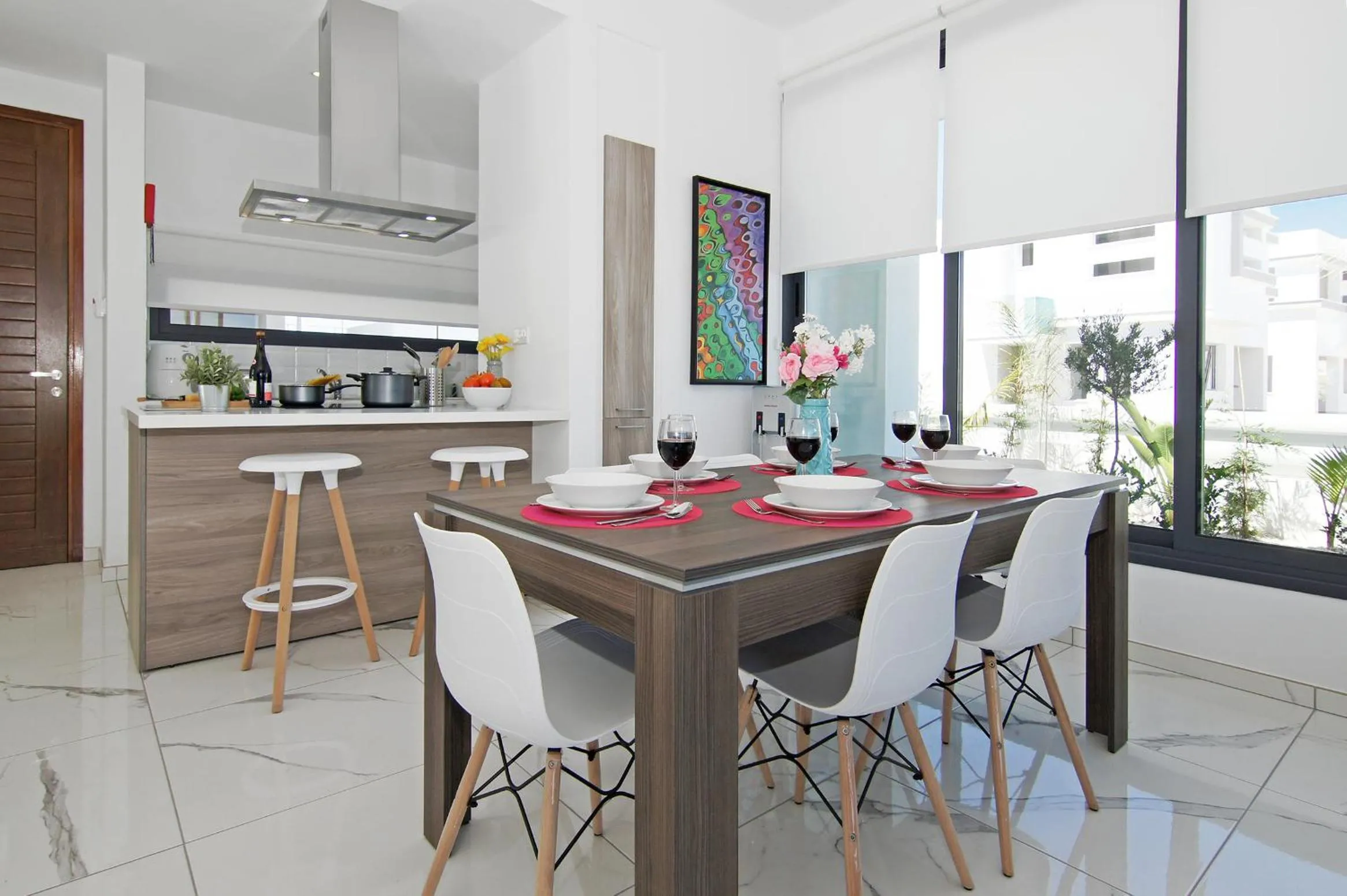 Dining area in Villa Melody