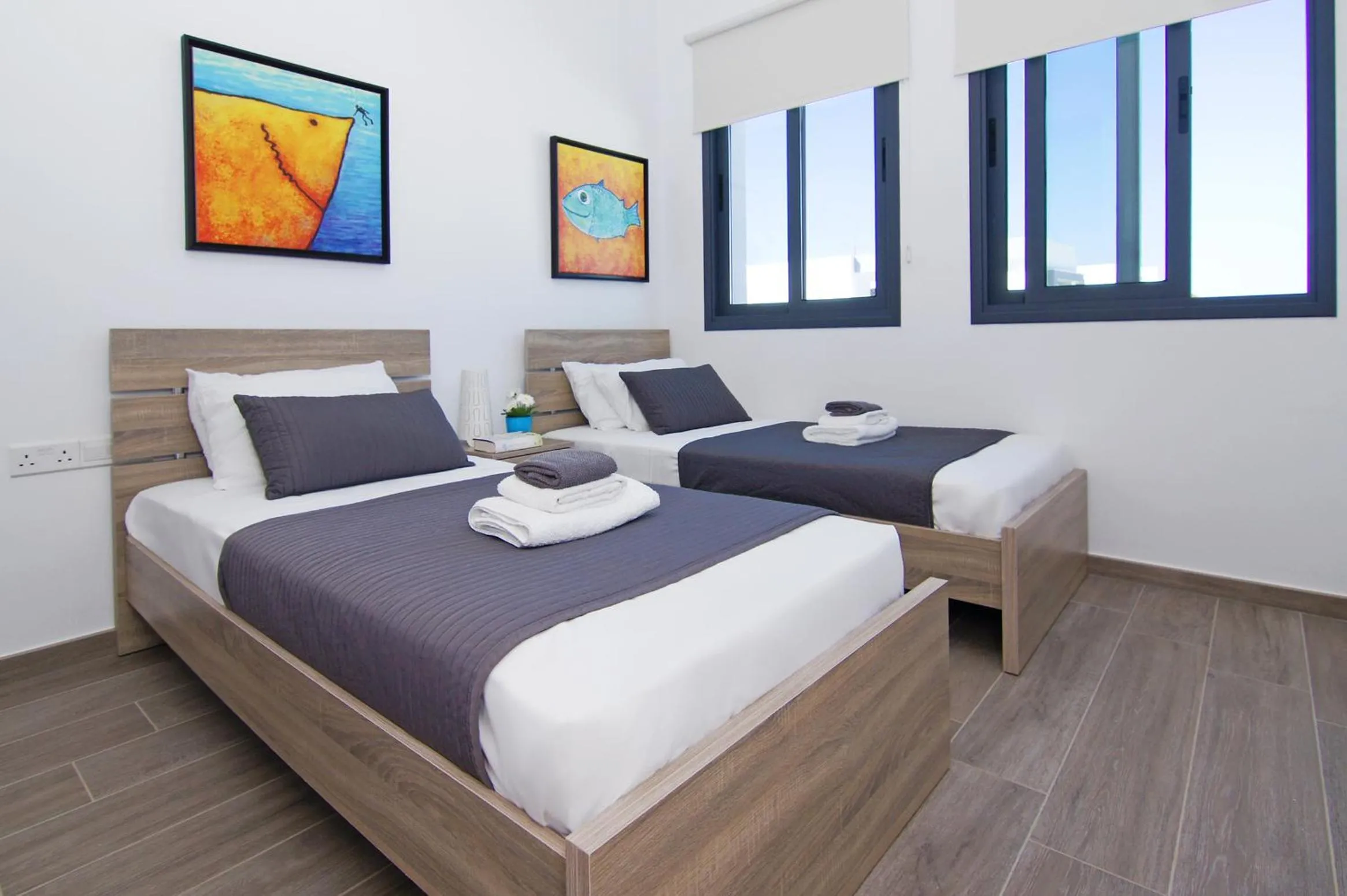 Bedroom, Bed in Villa Melody