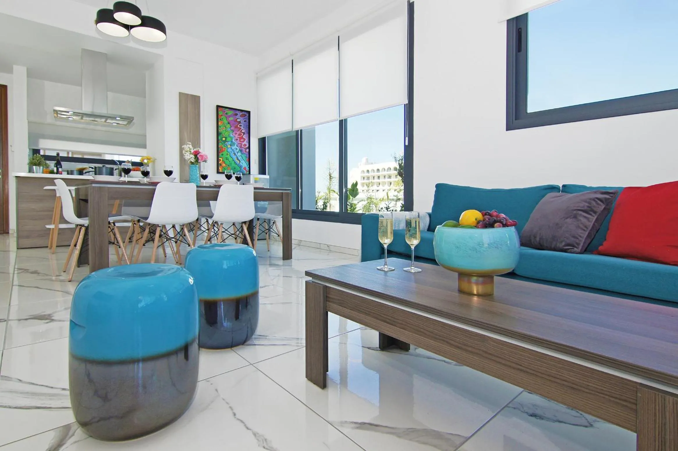 Seating area in Villa Melody