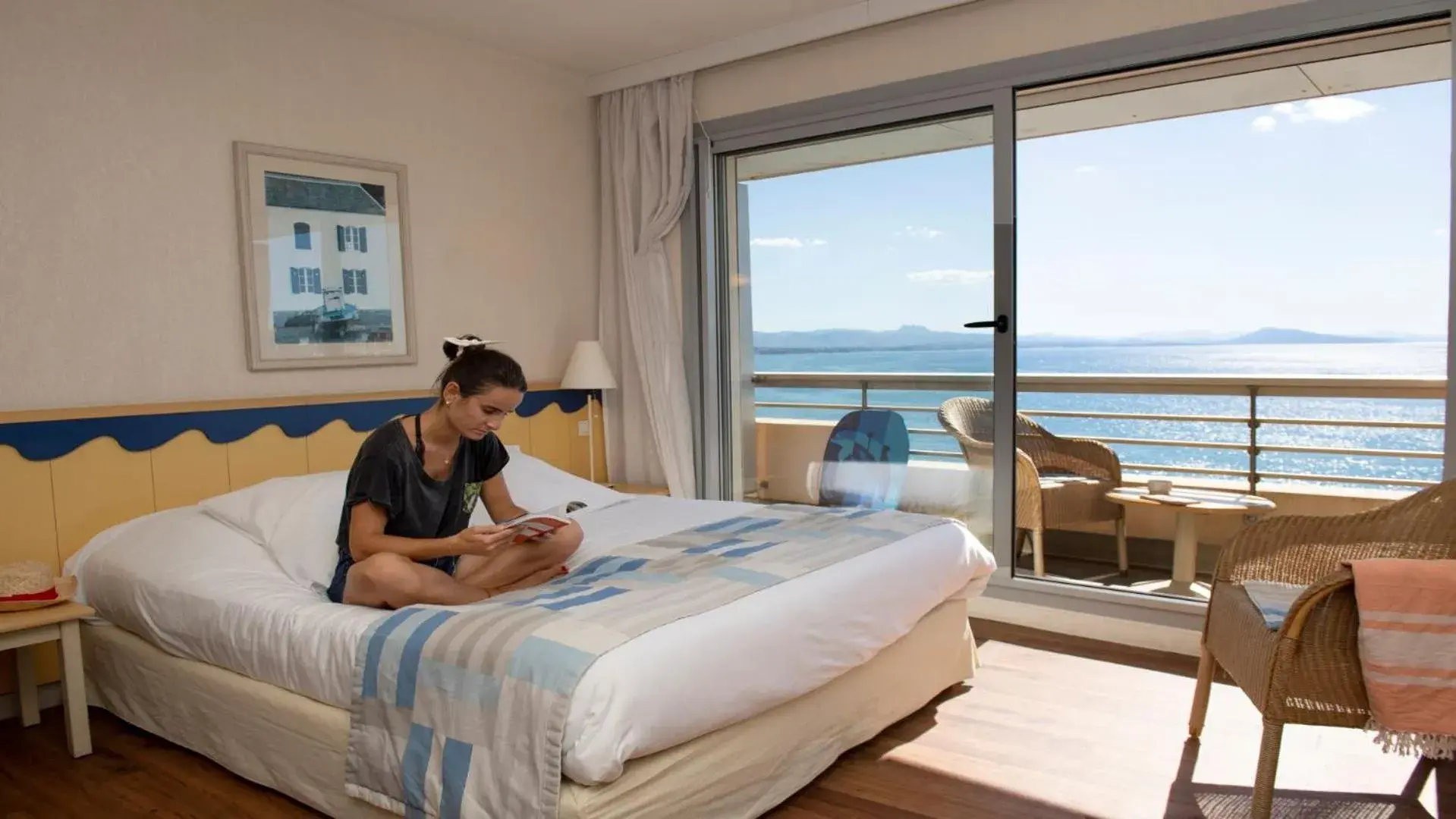 Bed in Résidence Vacances Bleues Le Grand Large Bed in Résidence Vacances Bleues Le Grand Large