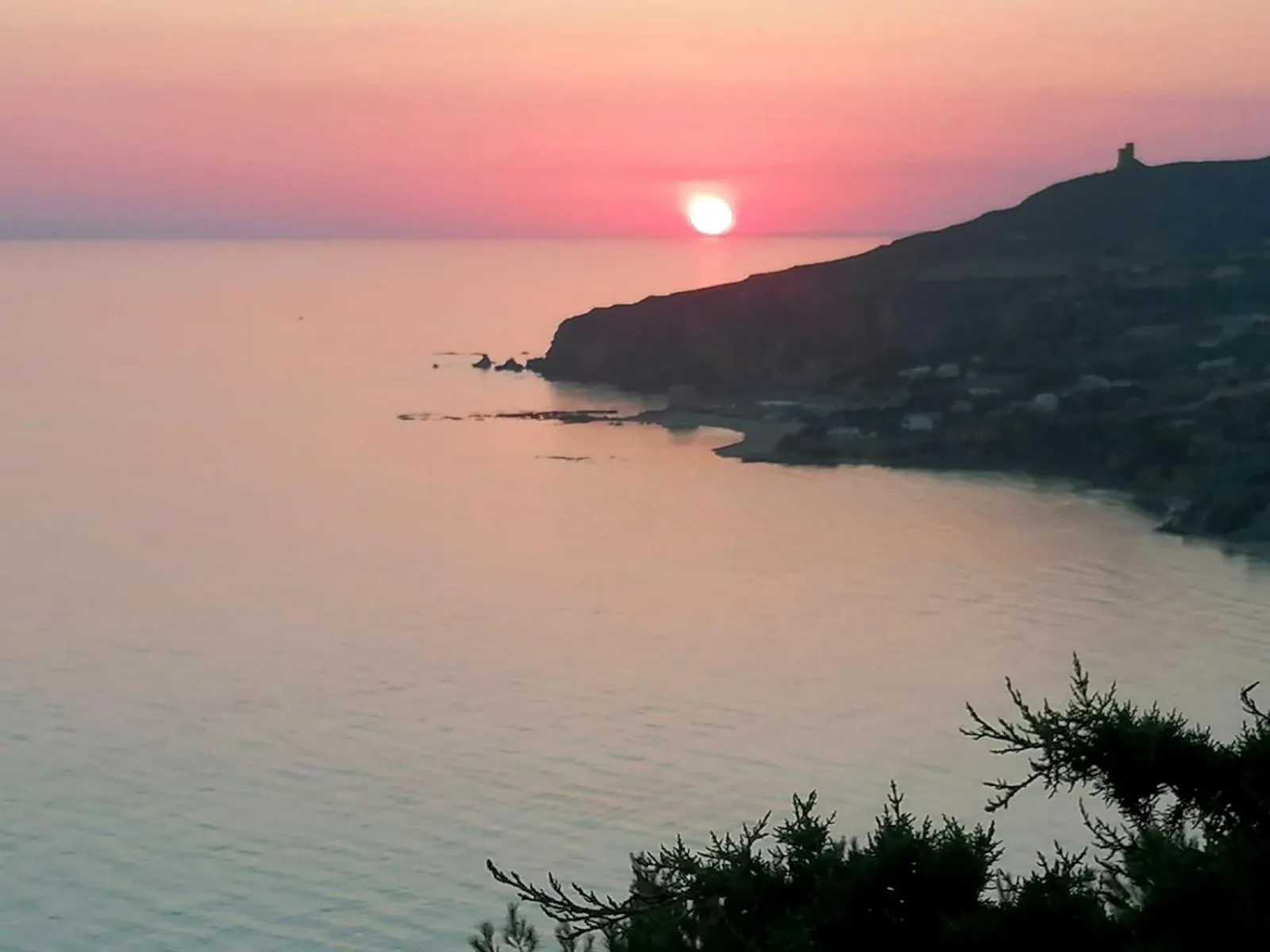 Sunset in Case Vacanze Baia