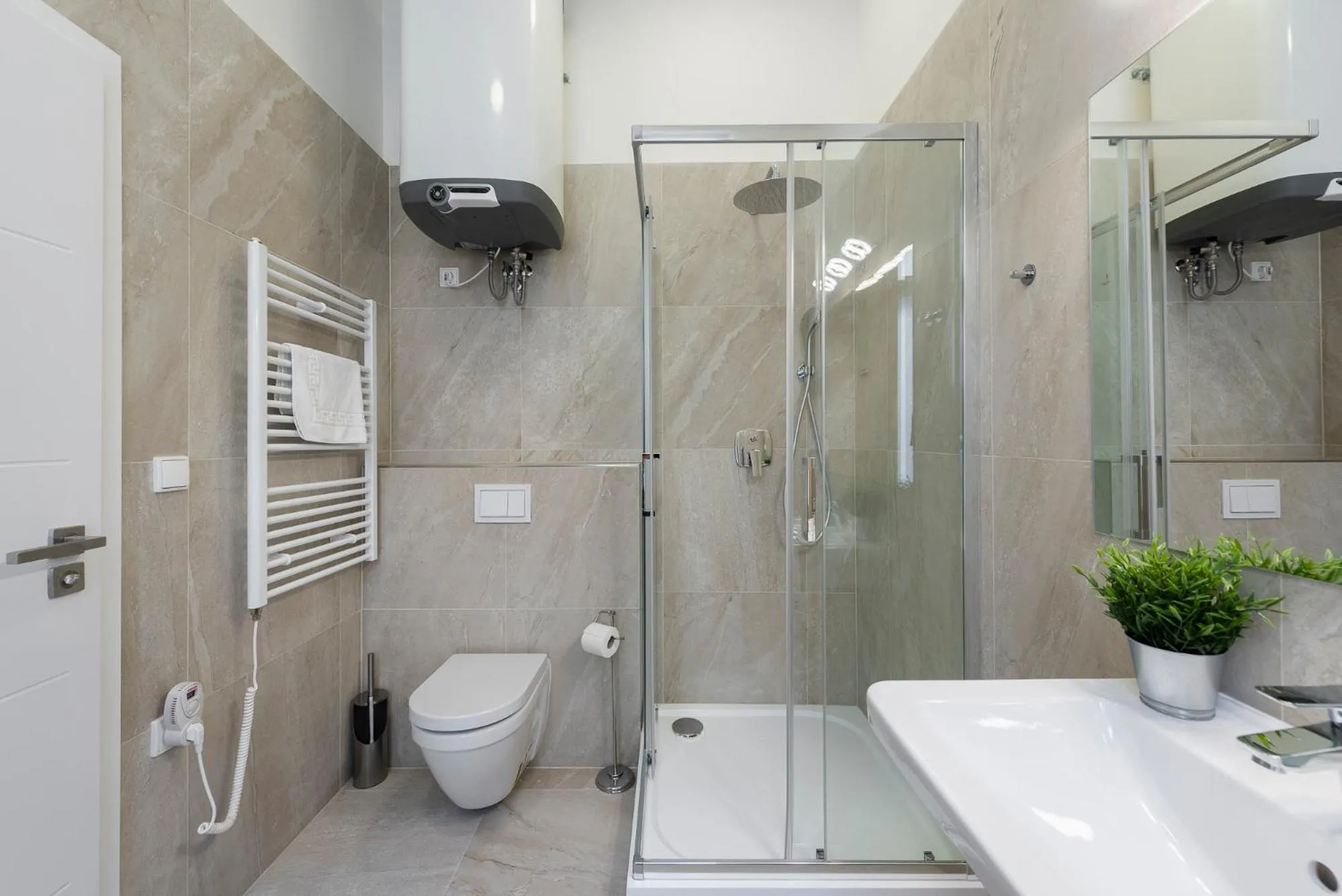 Shower in Tesnov Residence Apartments