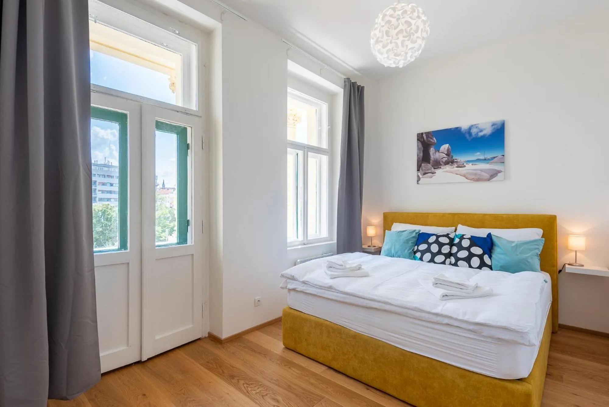 Bed in Tesnov Residence Apartments