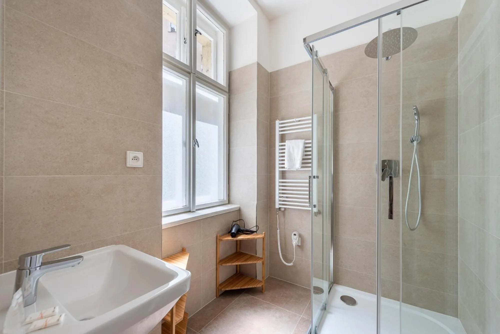 Shower in Tesnov Residence Apartments