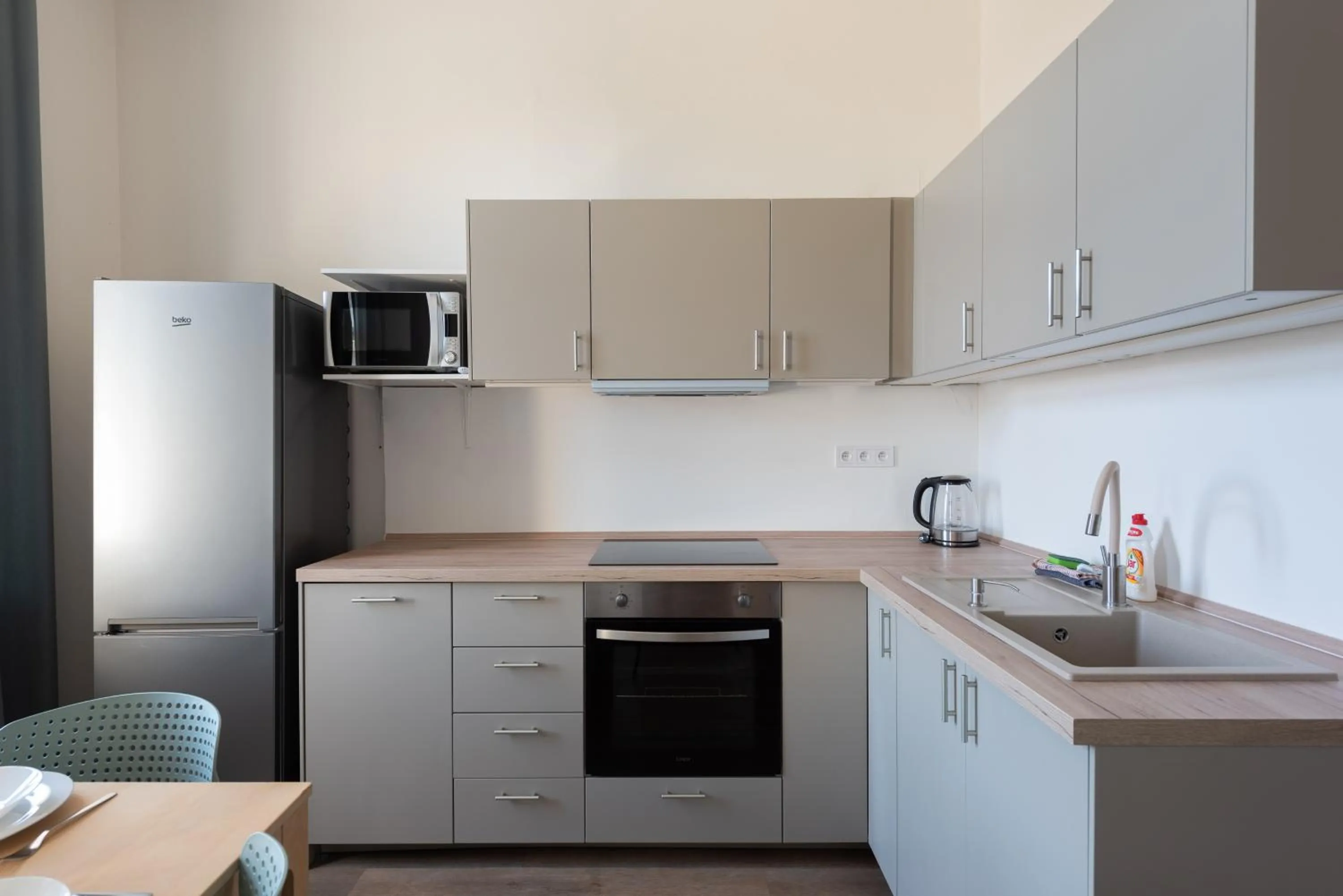 Kitchen or kitchenette in Tesnov Residence Apartments