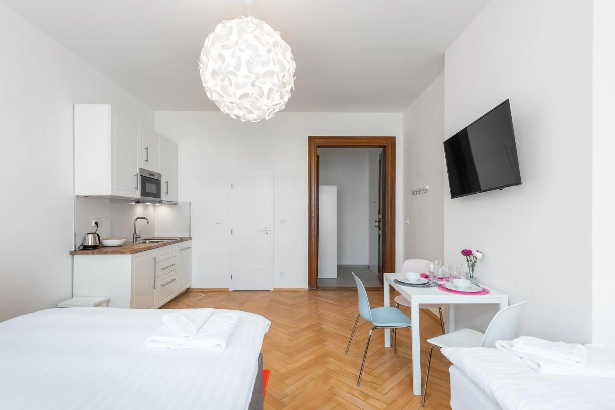 Bed in Tesnov Residence Apartments