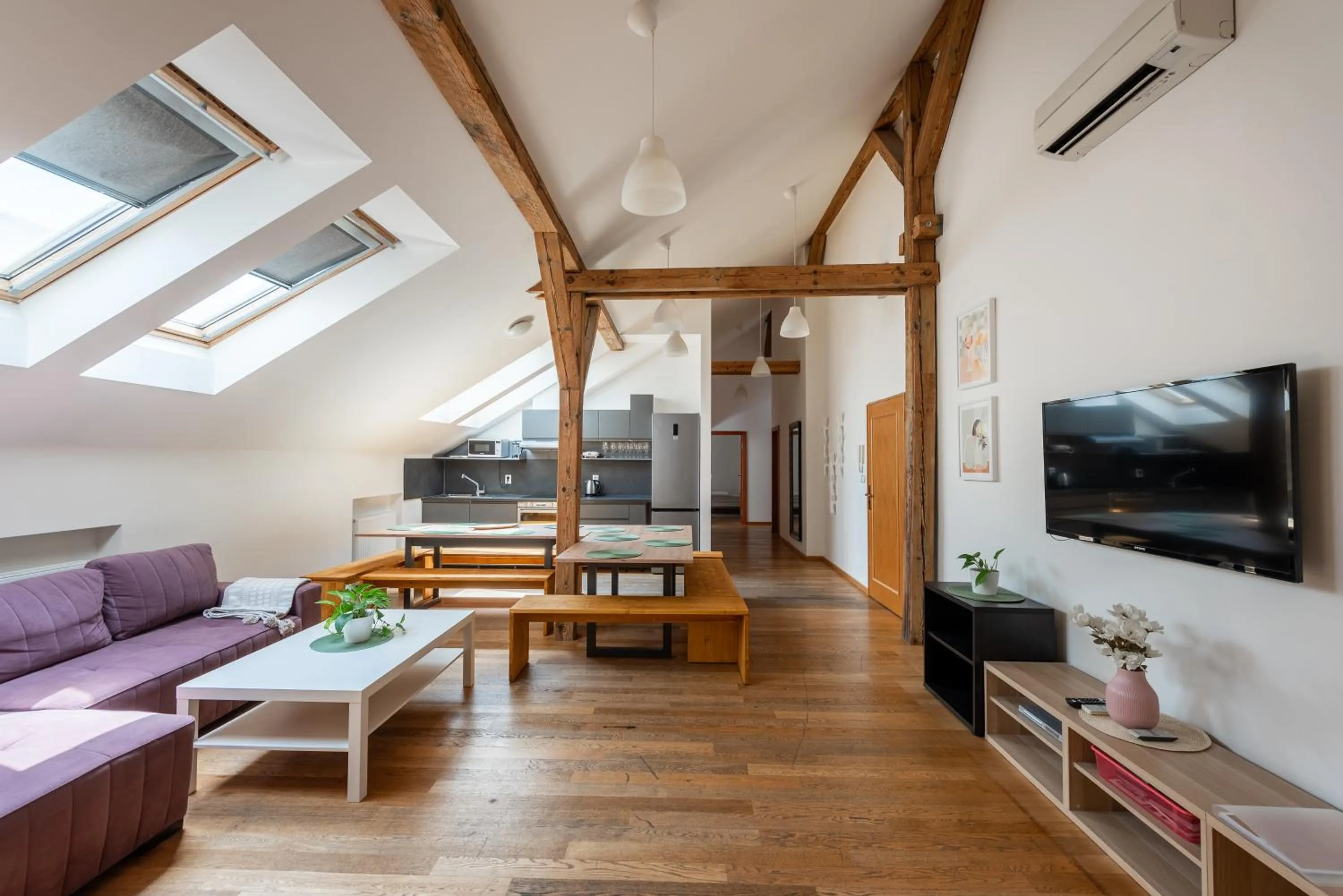 Living room in Tesnov Residence Apartments