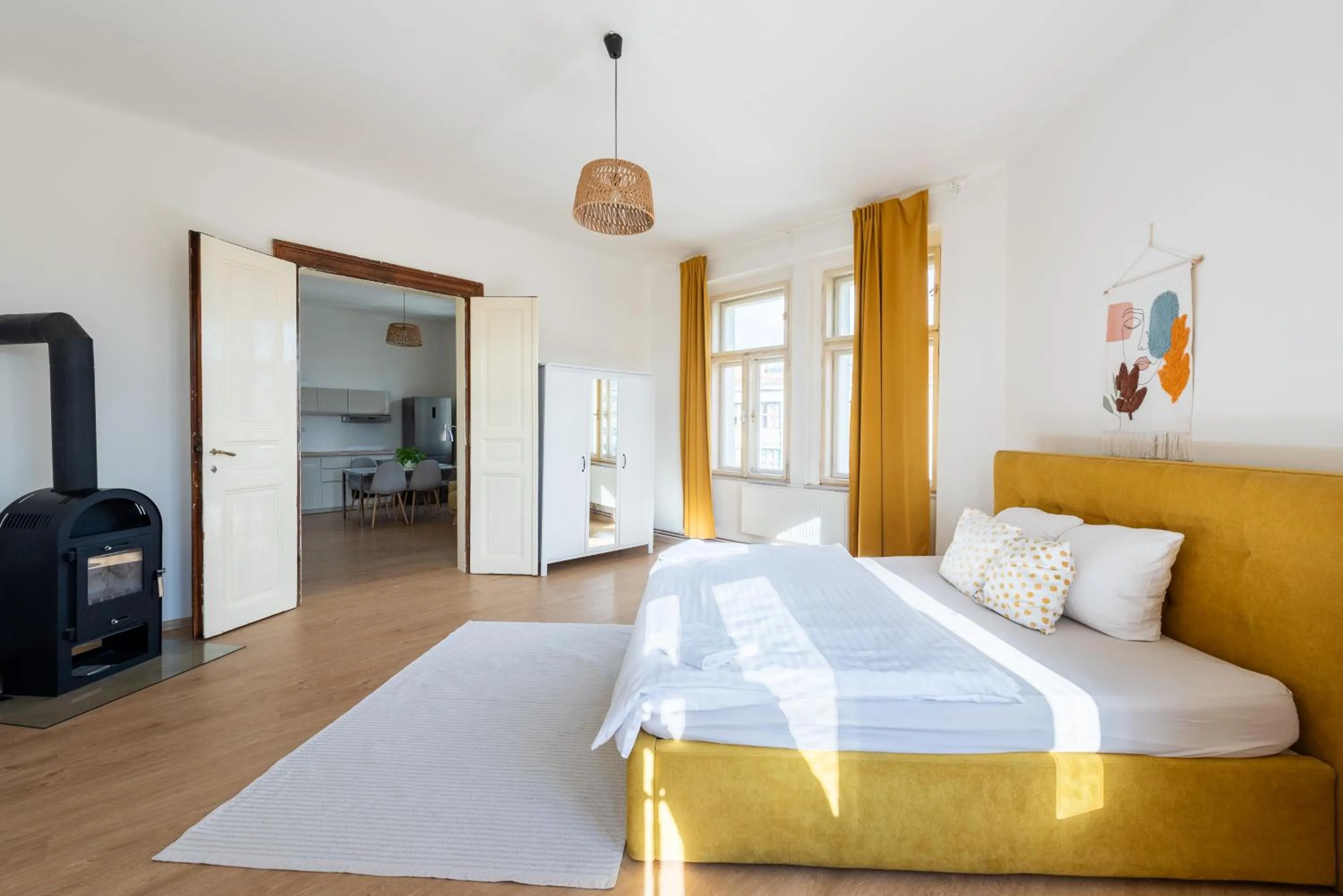 Bed in Tesnov Residence Apartments