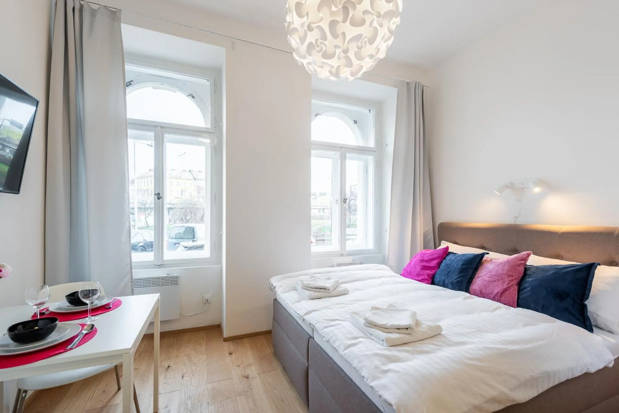 Bed in Tesnov Residence Apartments