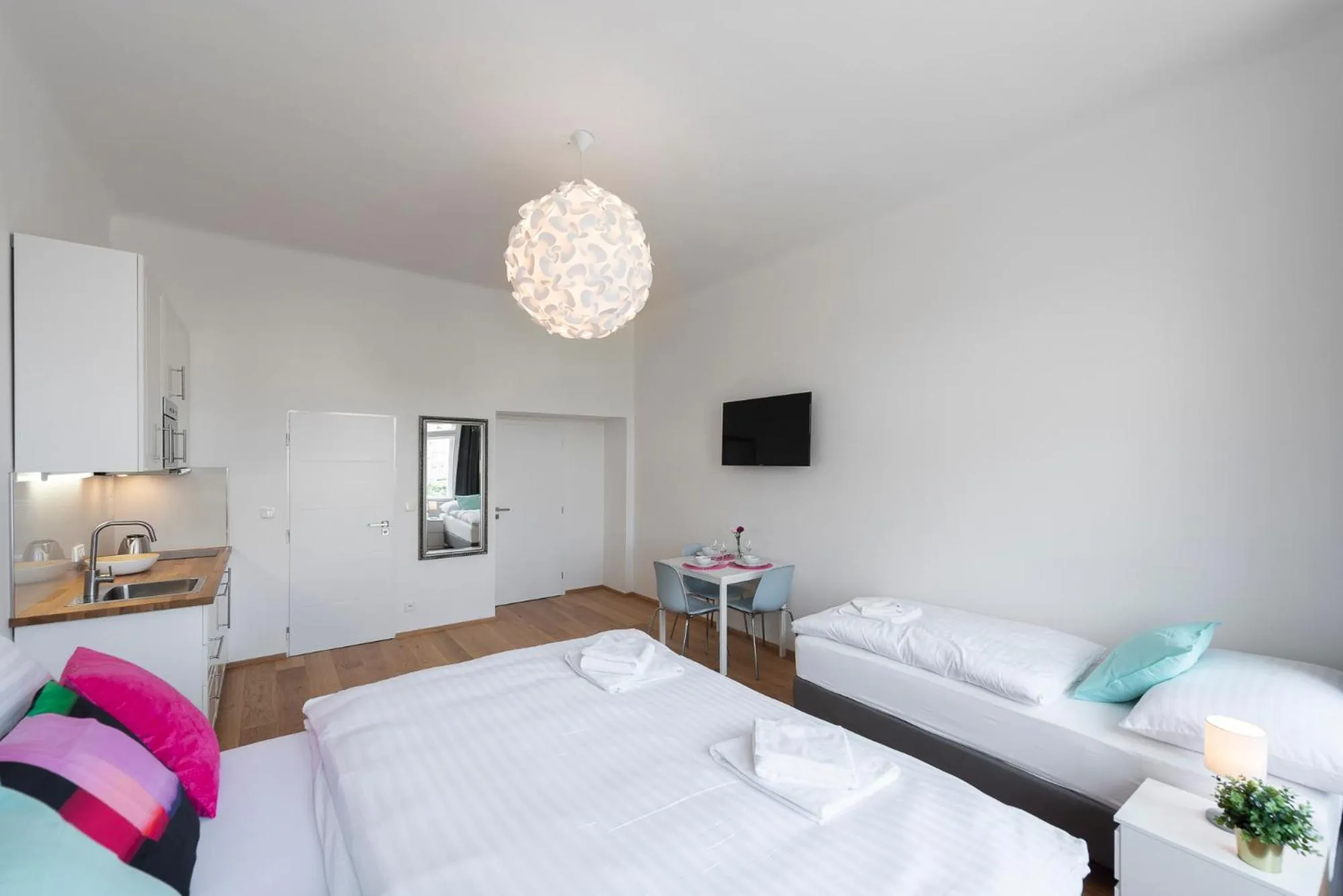 Bed in Tesnov Residence Apartments