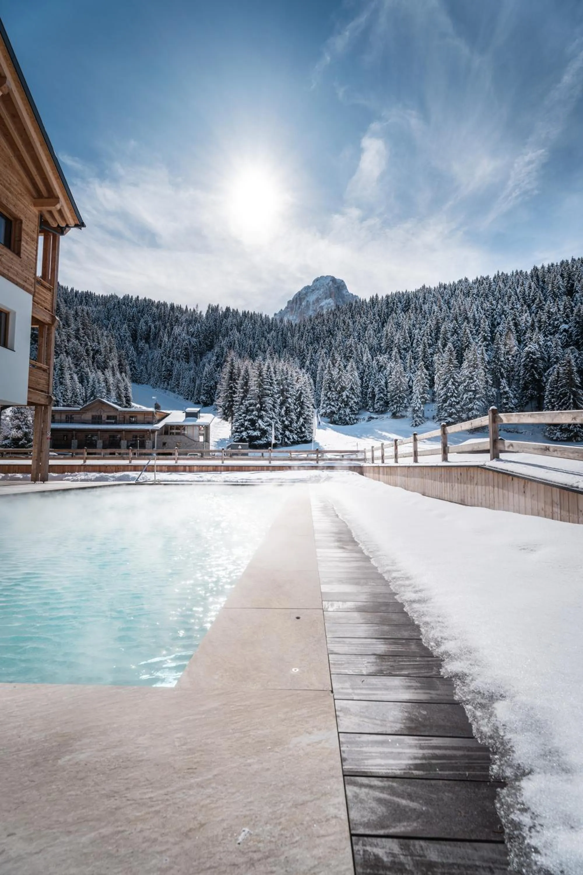 Swimming pool in Hotel Pozzamanigoni