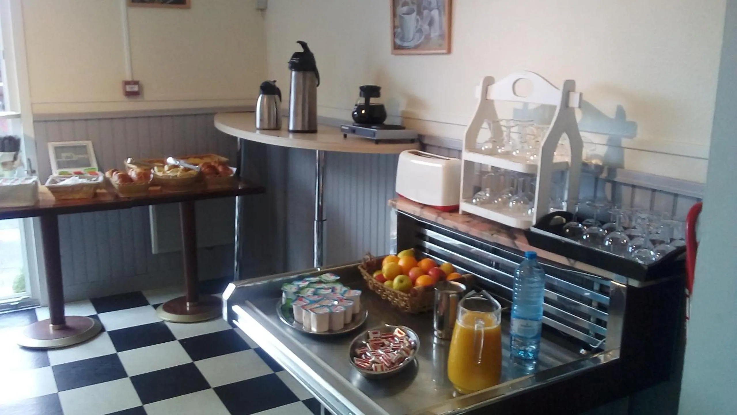 Buffet breakfast in Fast Hotel Colmar Houssen