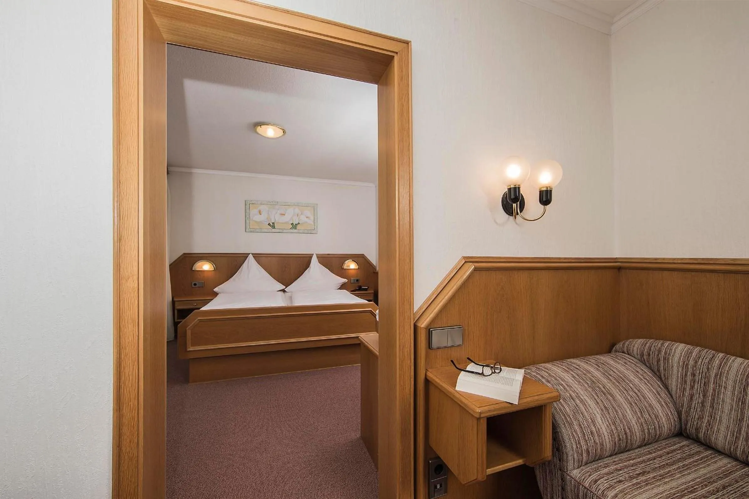 Bed in Kurhotel Unter den Linden