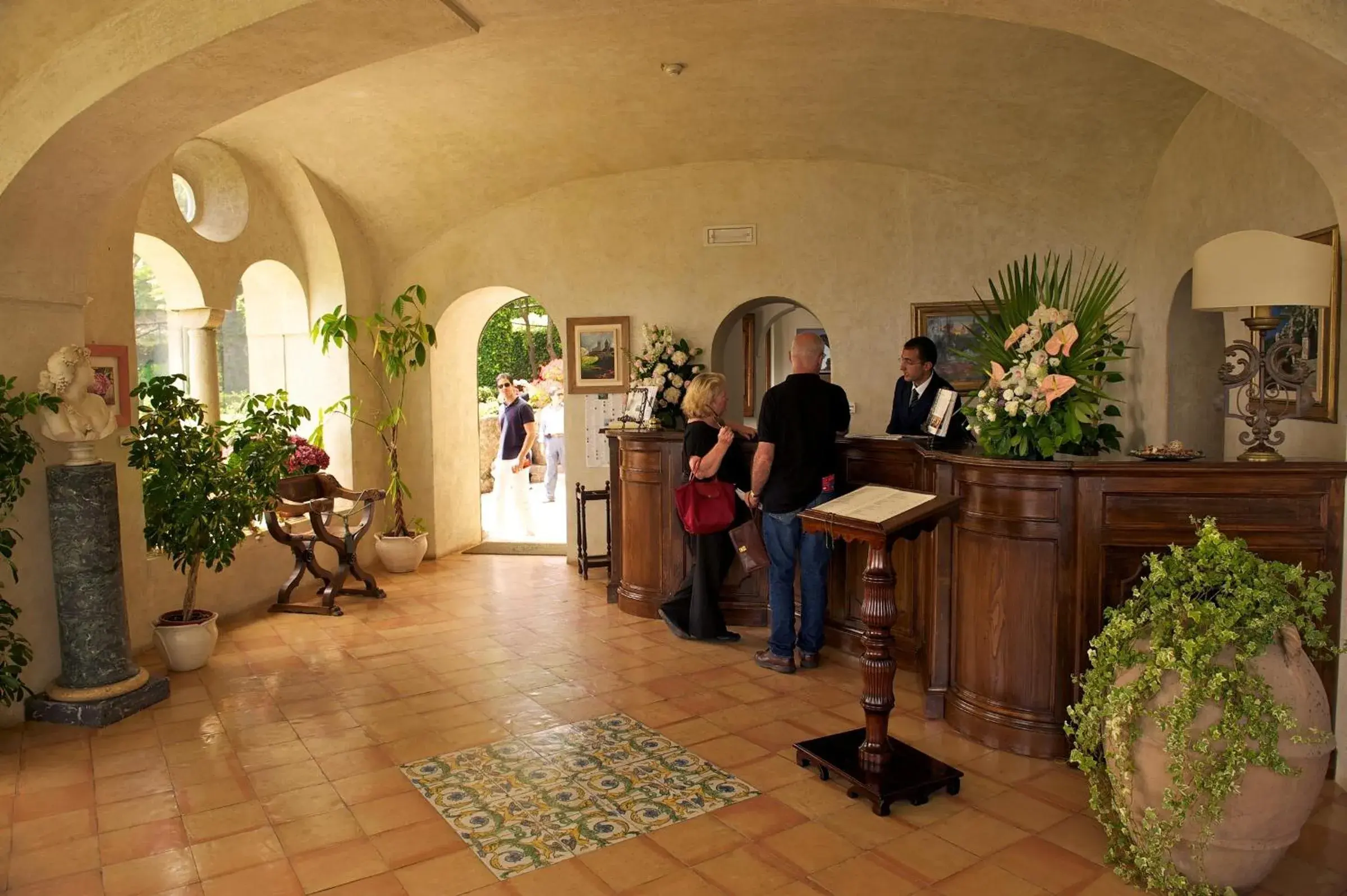 Lobby or reception in Hotel Villa Cimbrone Lobby or reception in Hotel Villa Cimbrone