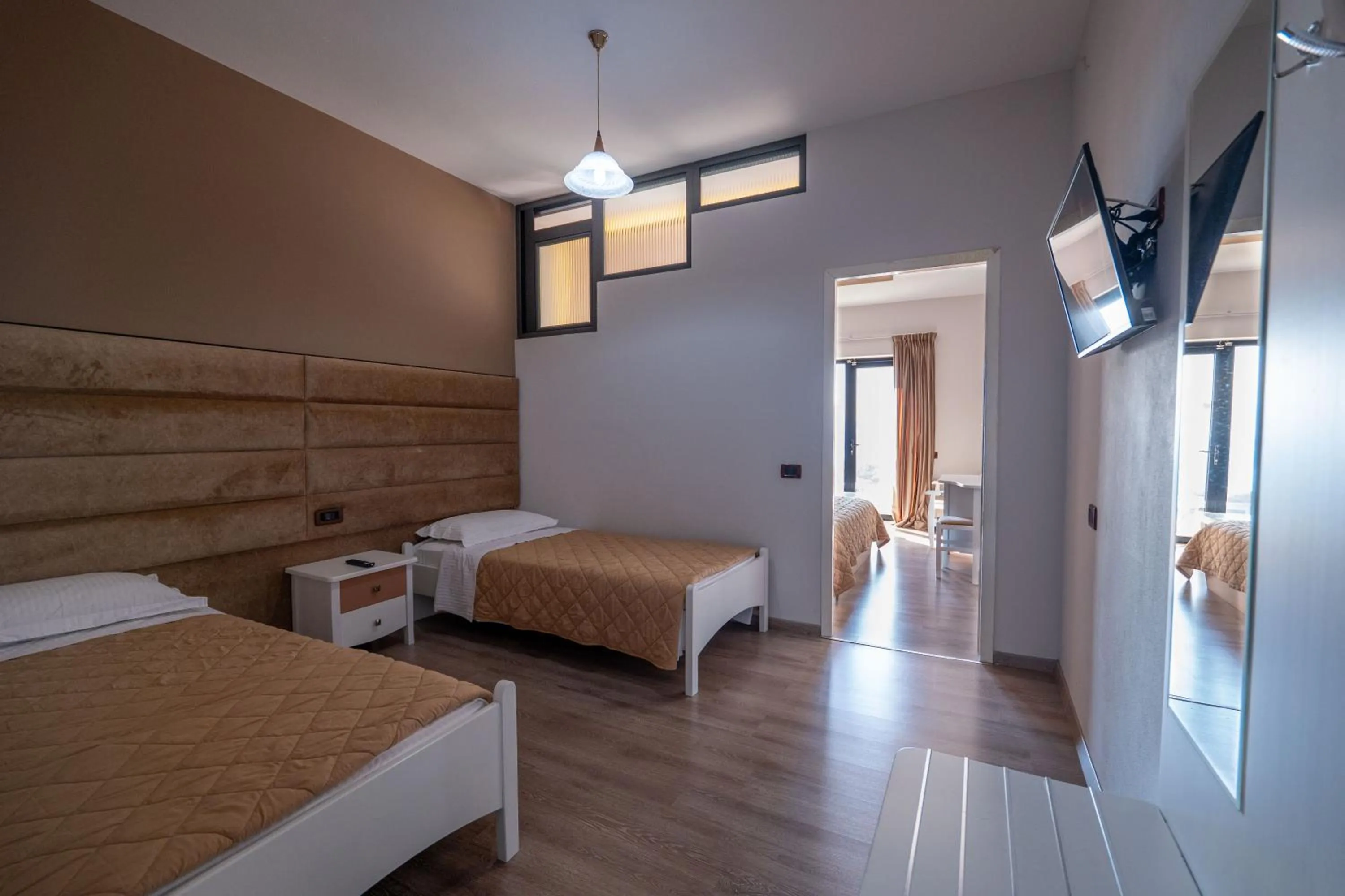 Bed in New Heaven Hotel