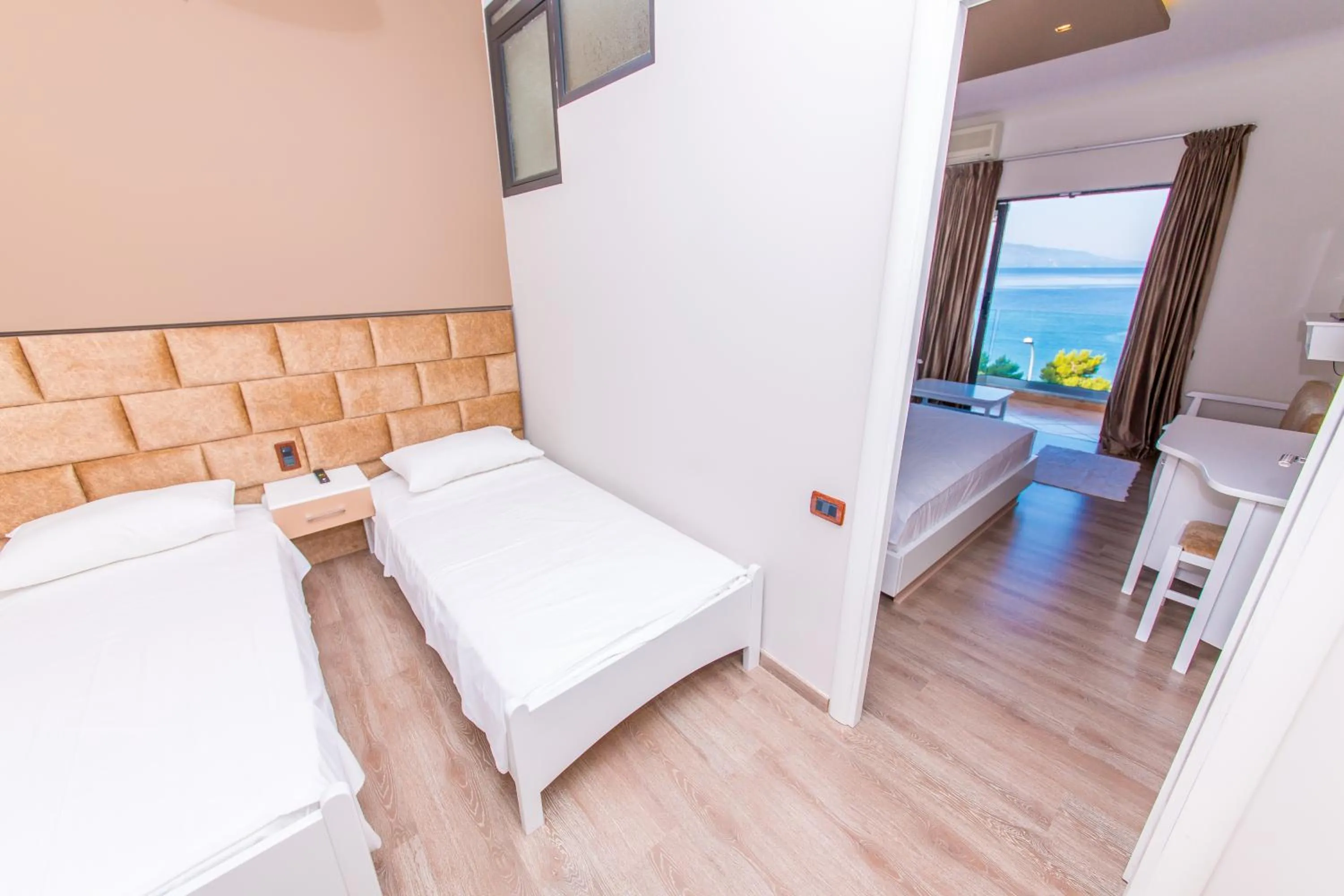 Bed in New Heaven Hotel