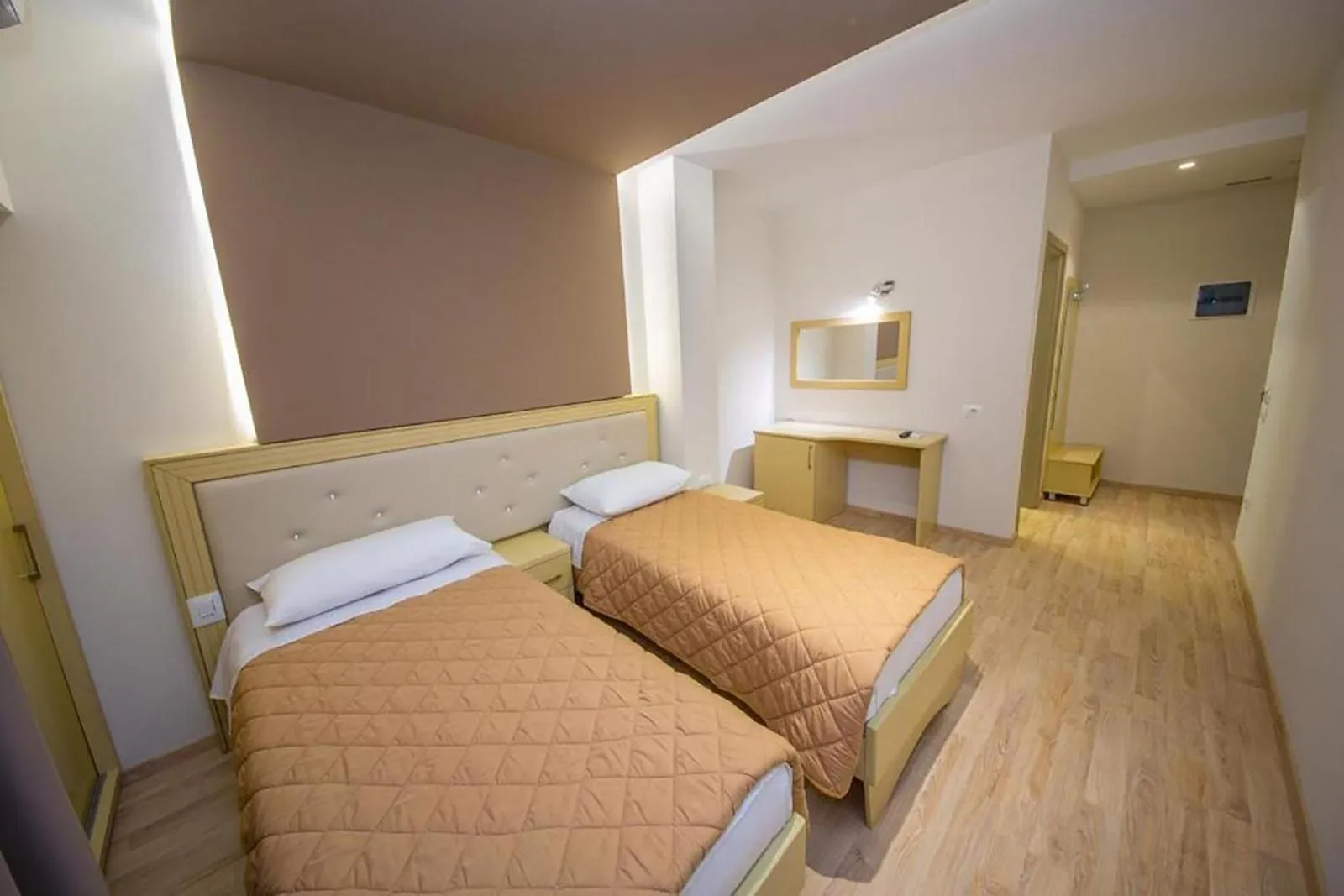 Bed in New Heaven Hotel