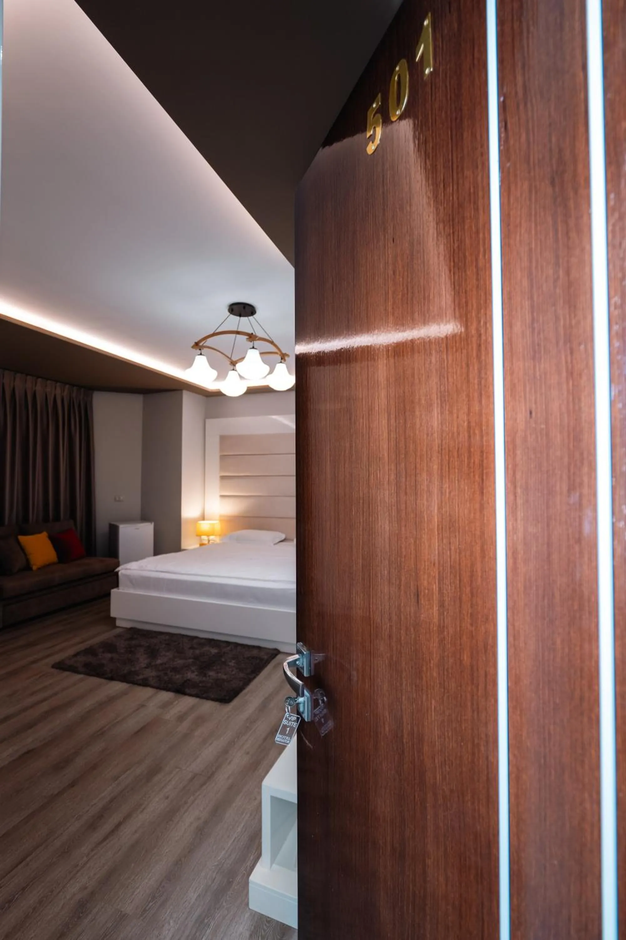 Bed in New Heaven Hotel