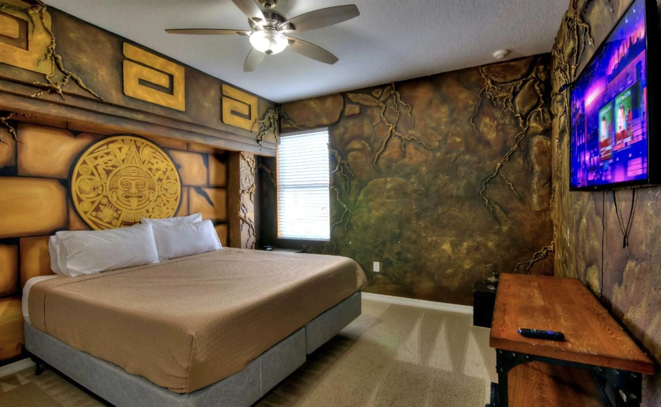 Bed in Dream Bowling Villa 14BR Heated Pool & Theater
