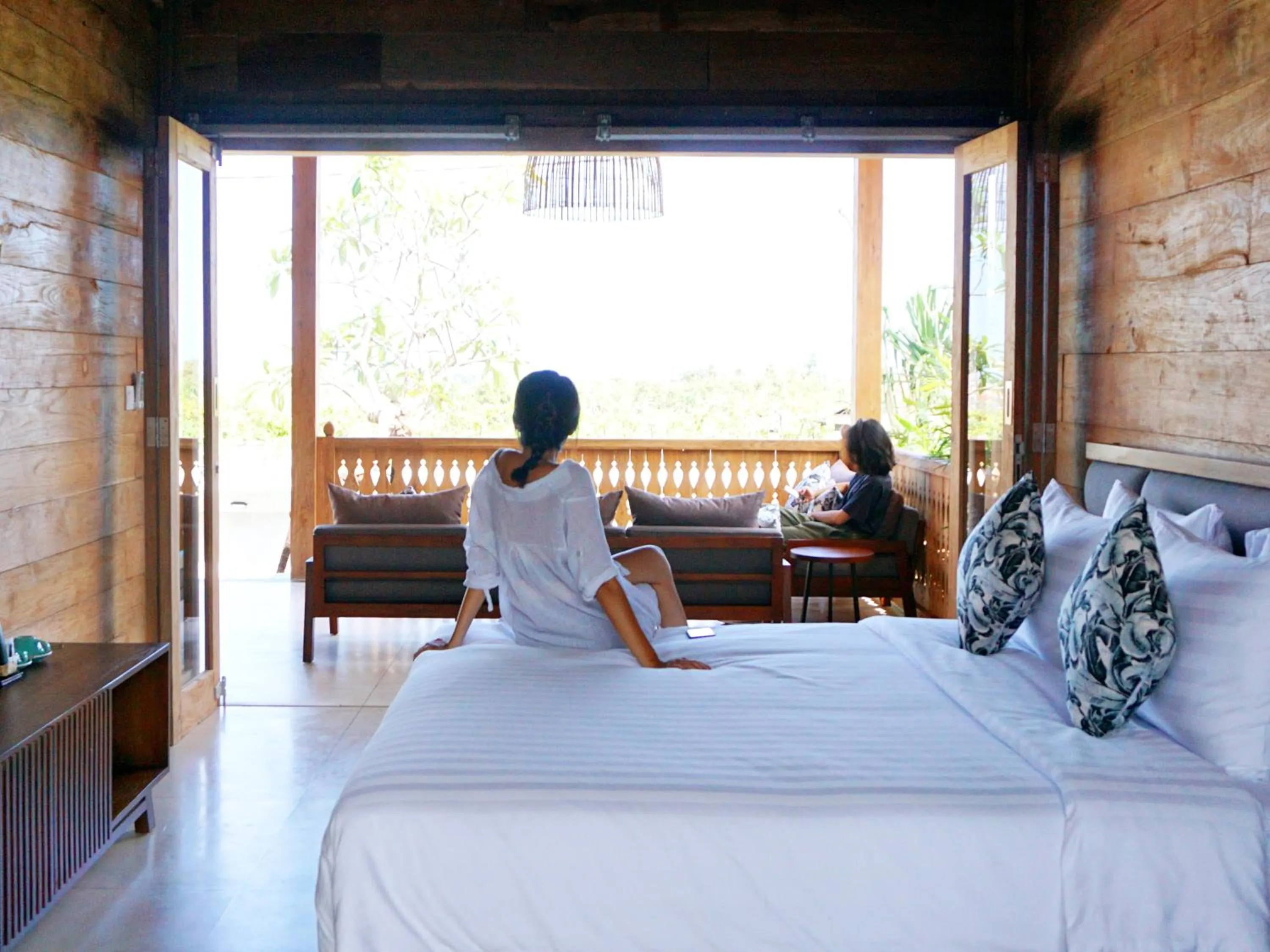 Bed in Rimbun Canggu Villa