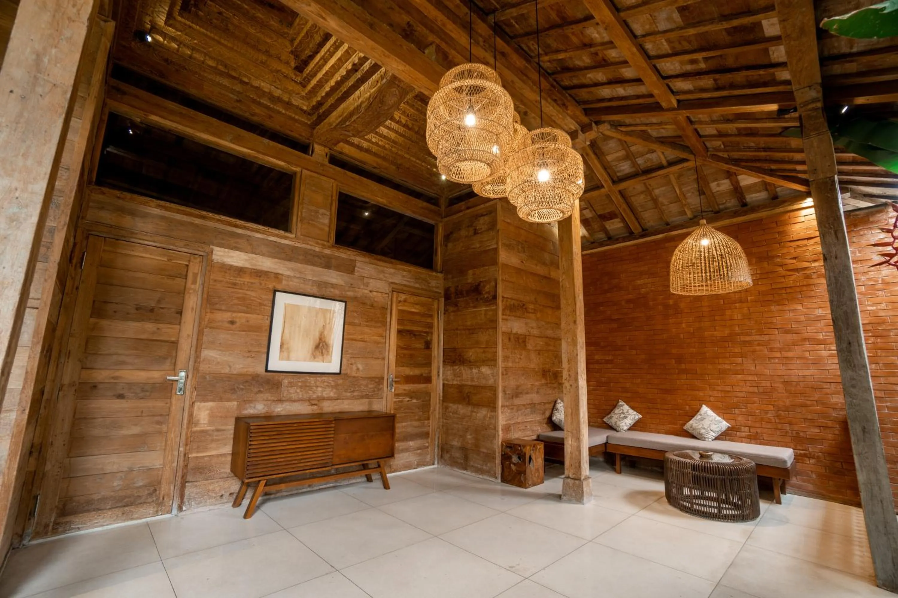 Living room in Rimbun Canggu Villa