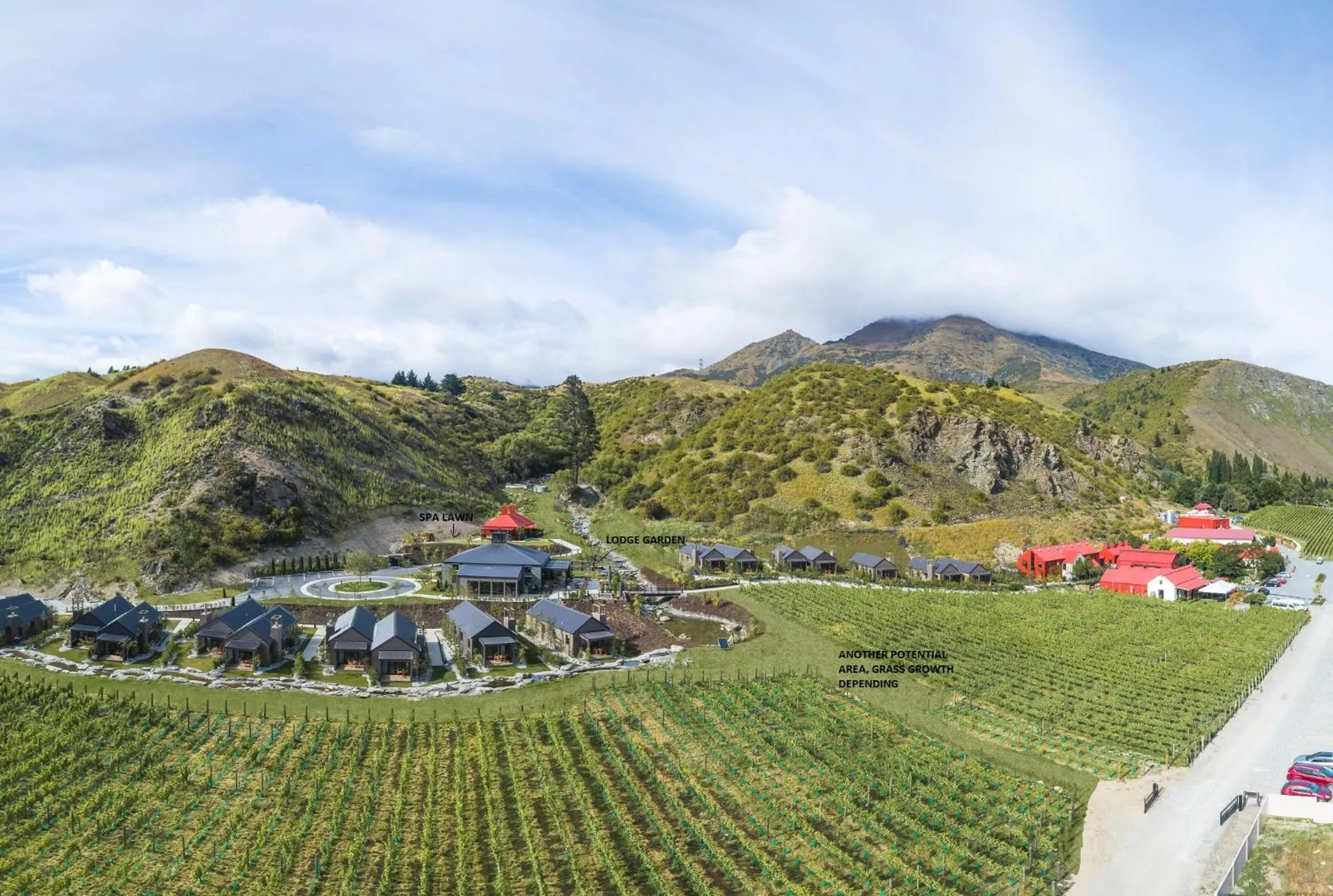 Natural landscape in Gibbston Valley Lodge and Spa