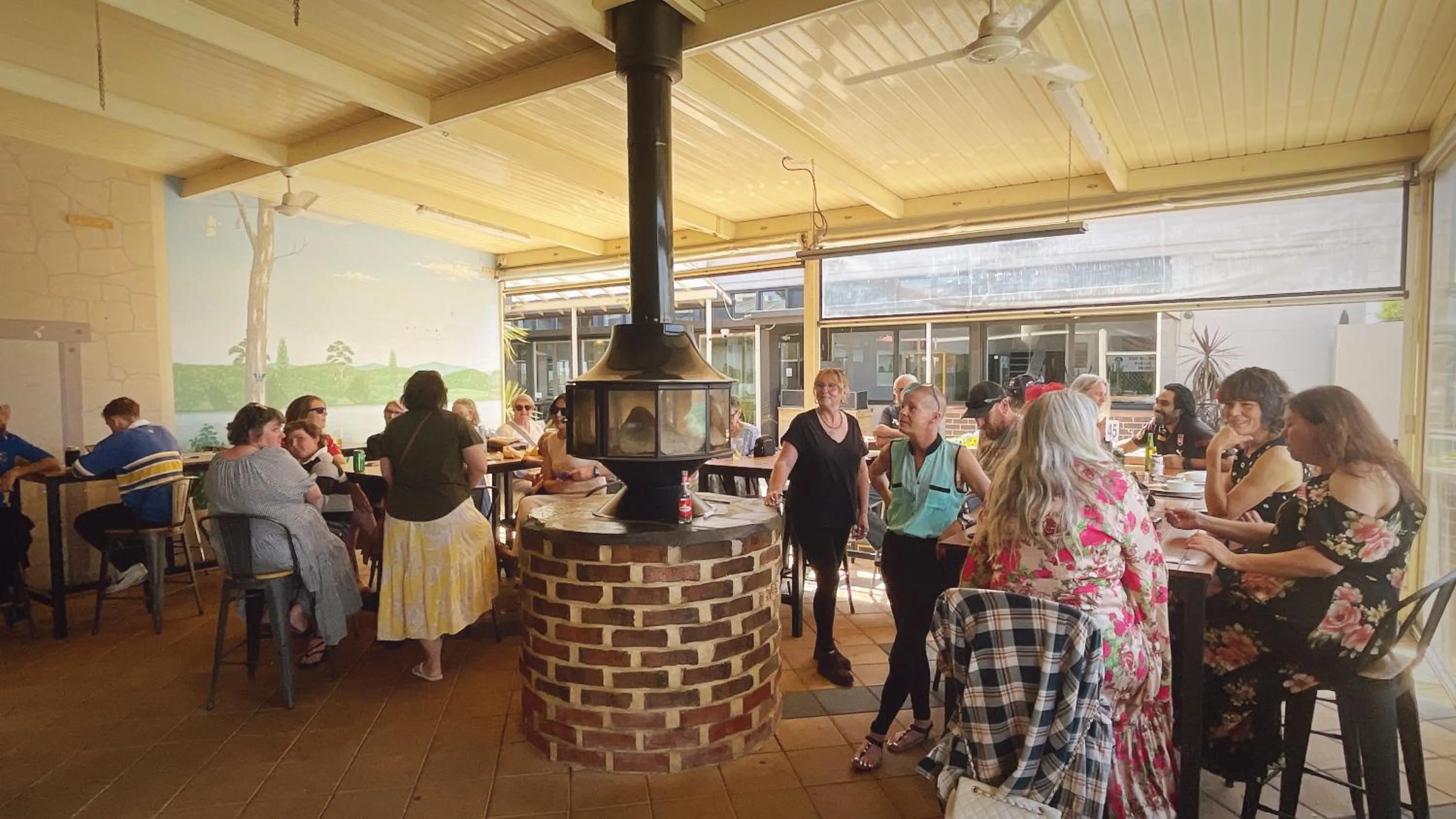 Garden view in Tailem Bend Riverside Hotel