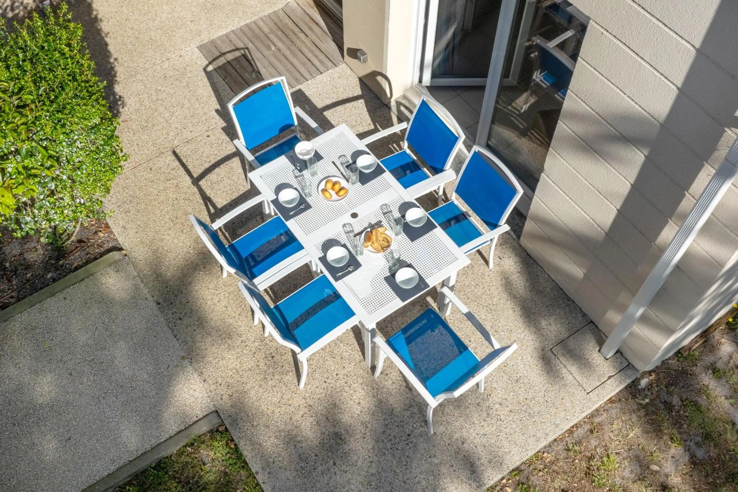 Patio in Résidence Odalys Le Petit Pont