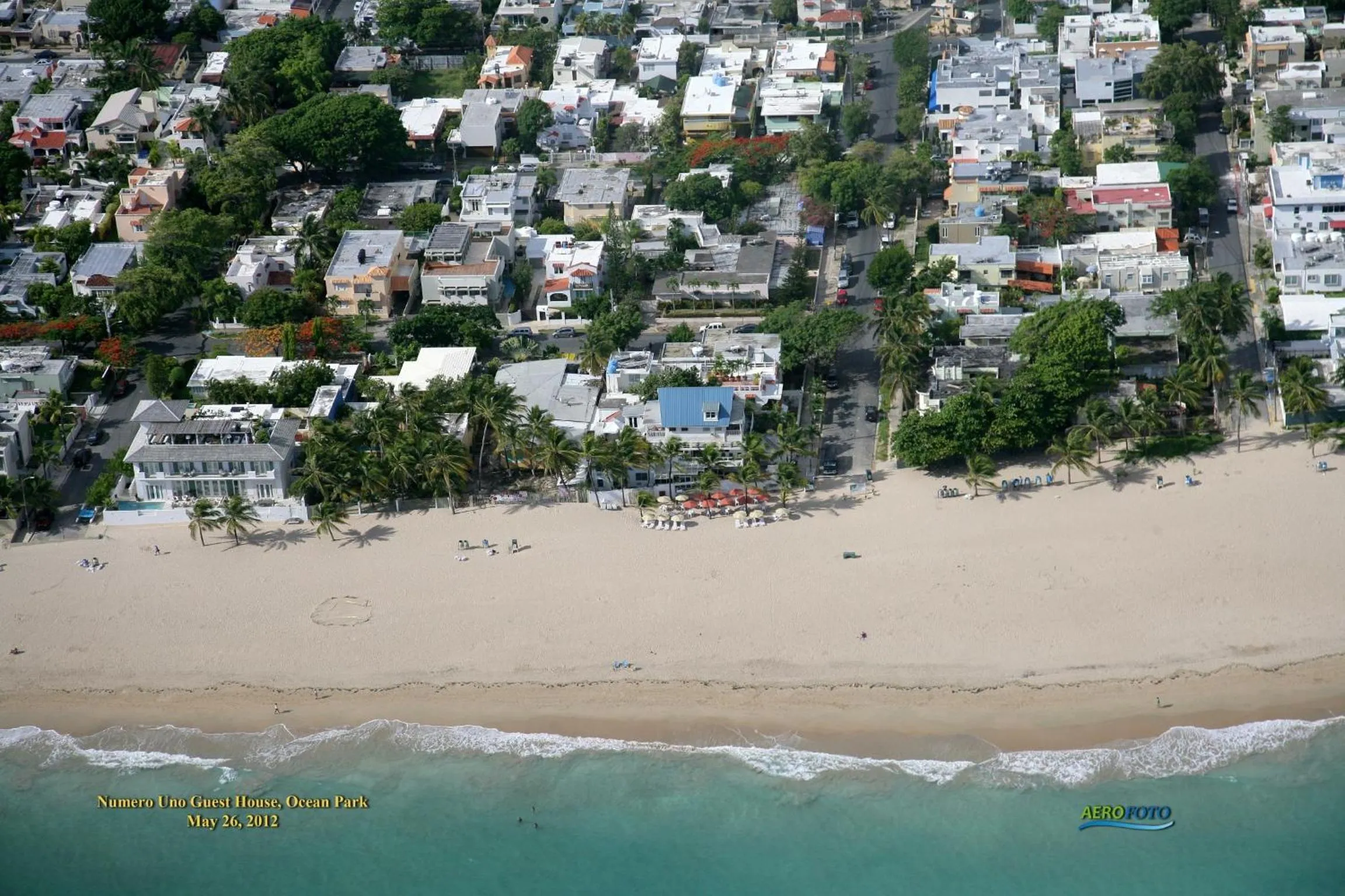 Bird's eye view in Numero Uno Beach House