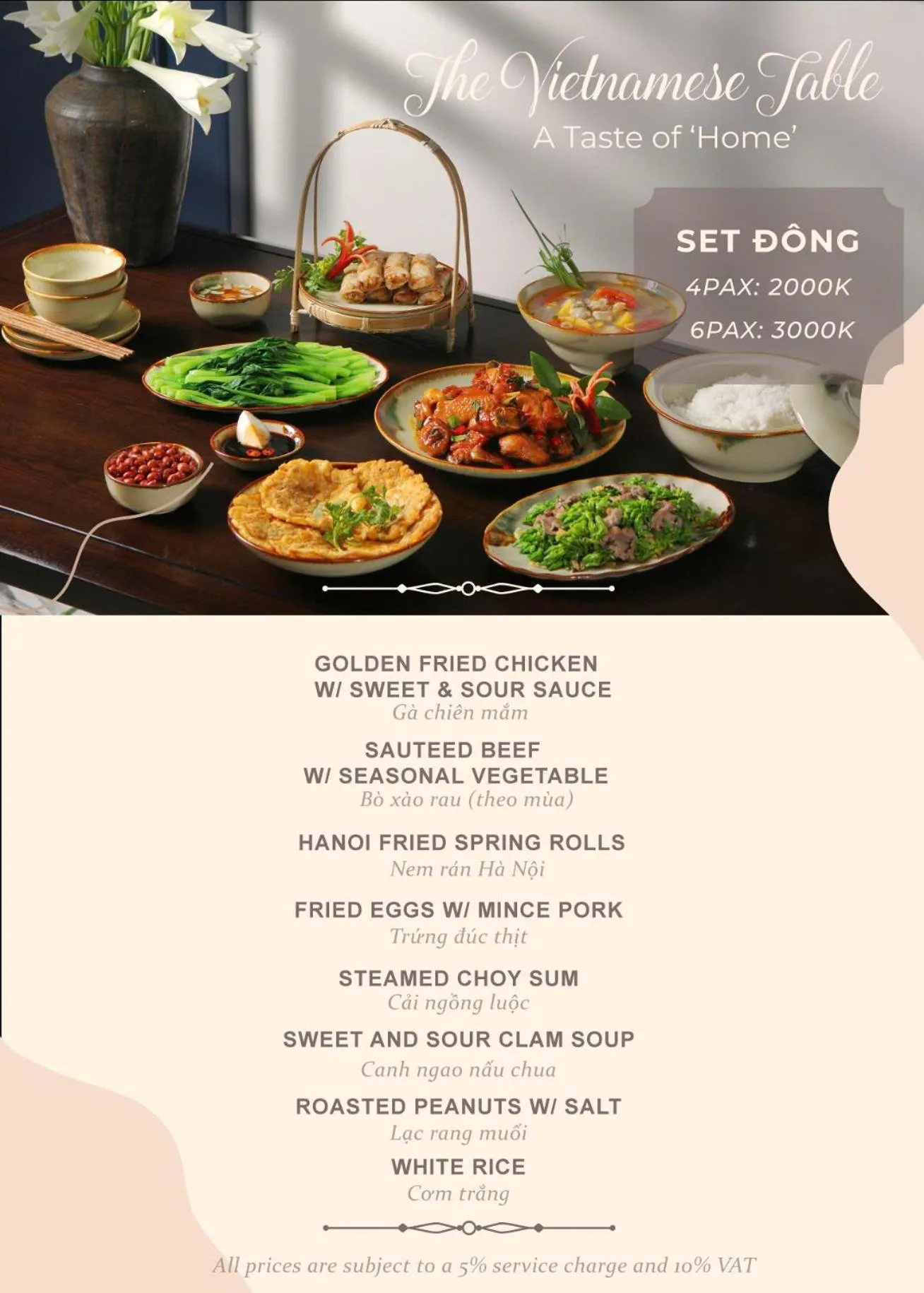 Restaurant/places to eat in Soleil Boutique Hotel Hanoi