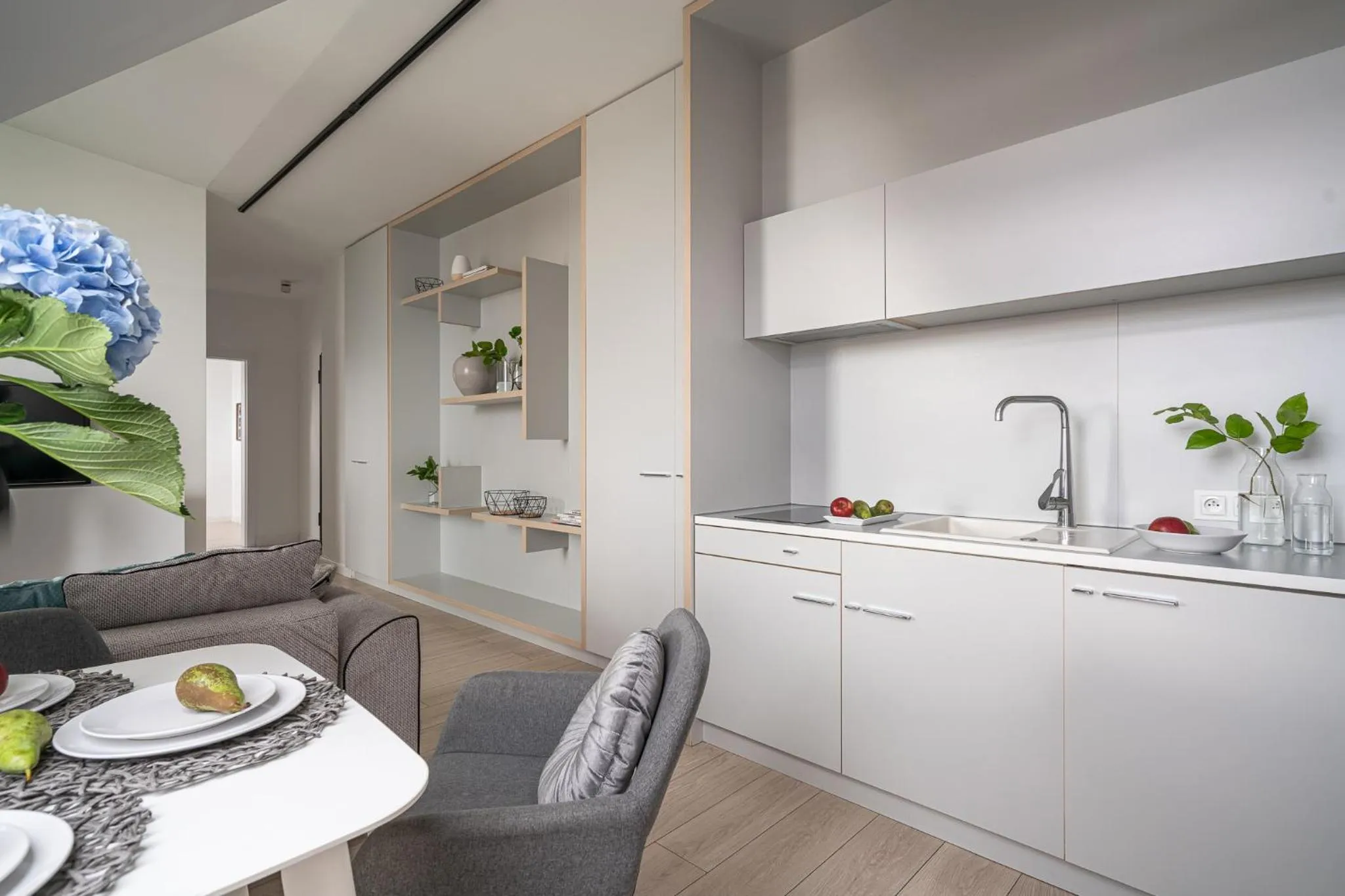 Kitchen or kitchenette in AbsyntApartments Old Town Wroclaw