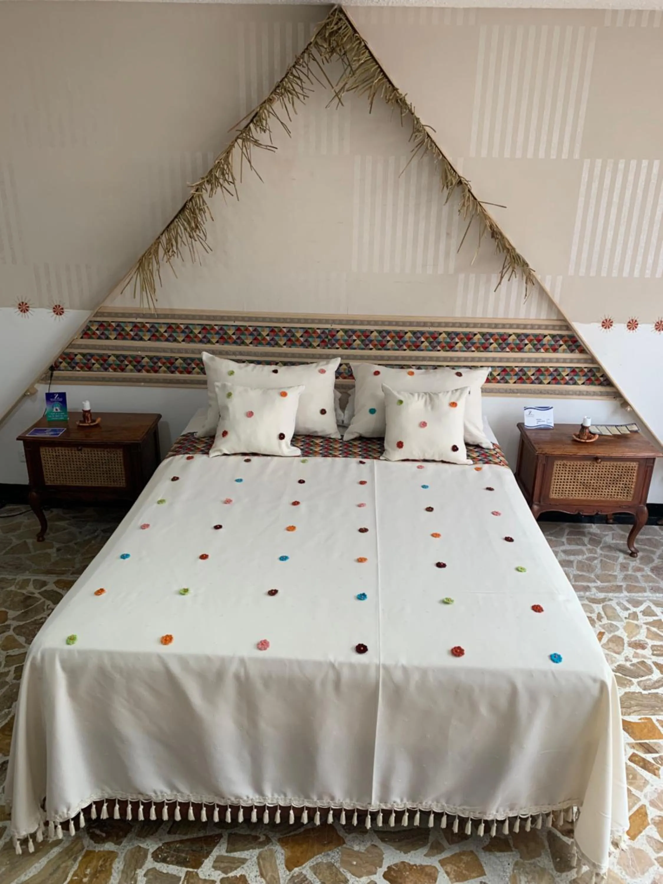 Bed in Hotel Zandu