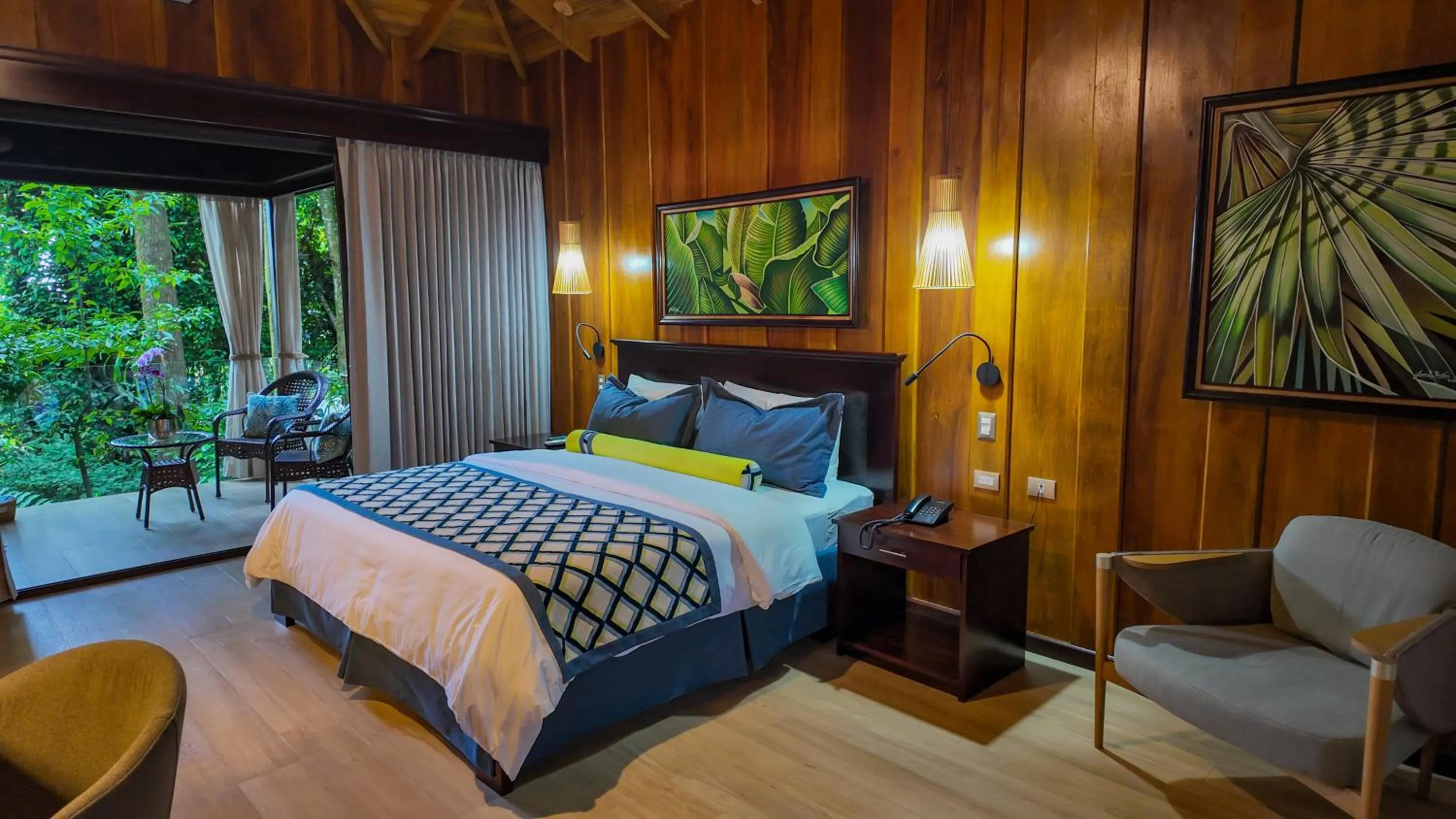 Bed in Hotel Lomas del Volcan