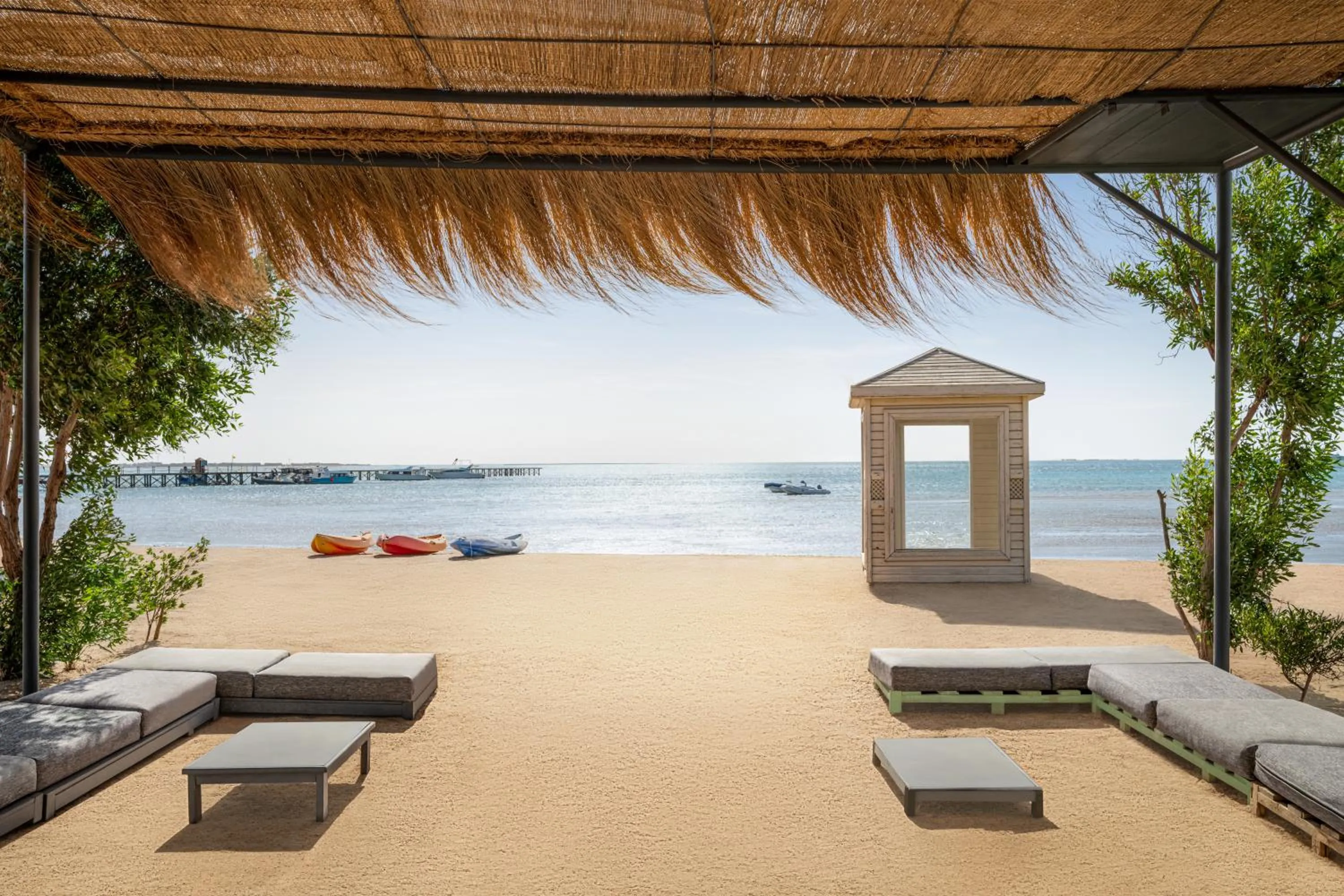 Beach in Movenpick Waterpark Resort & Spa Soma Bay