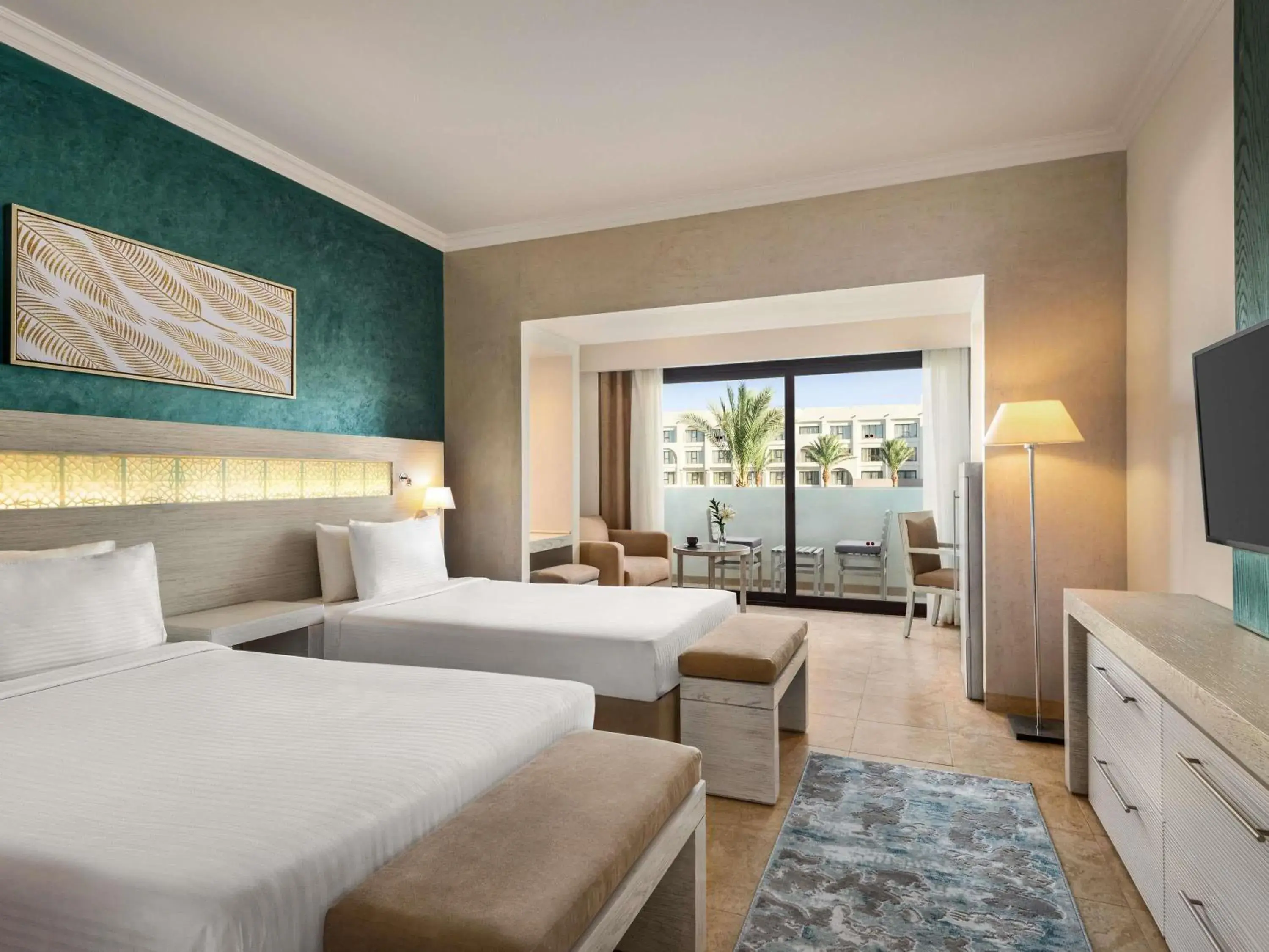 Bedroom, Bed in Movenpick Waterpark Resort & Spa Soma Bay Bedroom, Bed in Movenpick Waterpark Resort & Spa Soma Bay