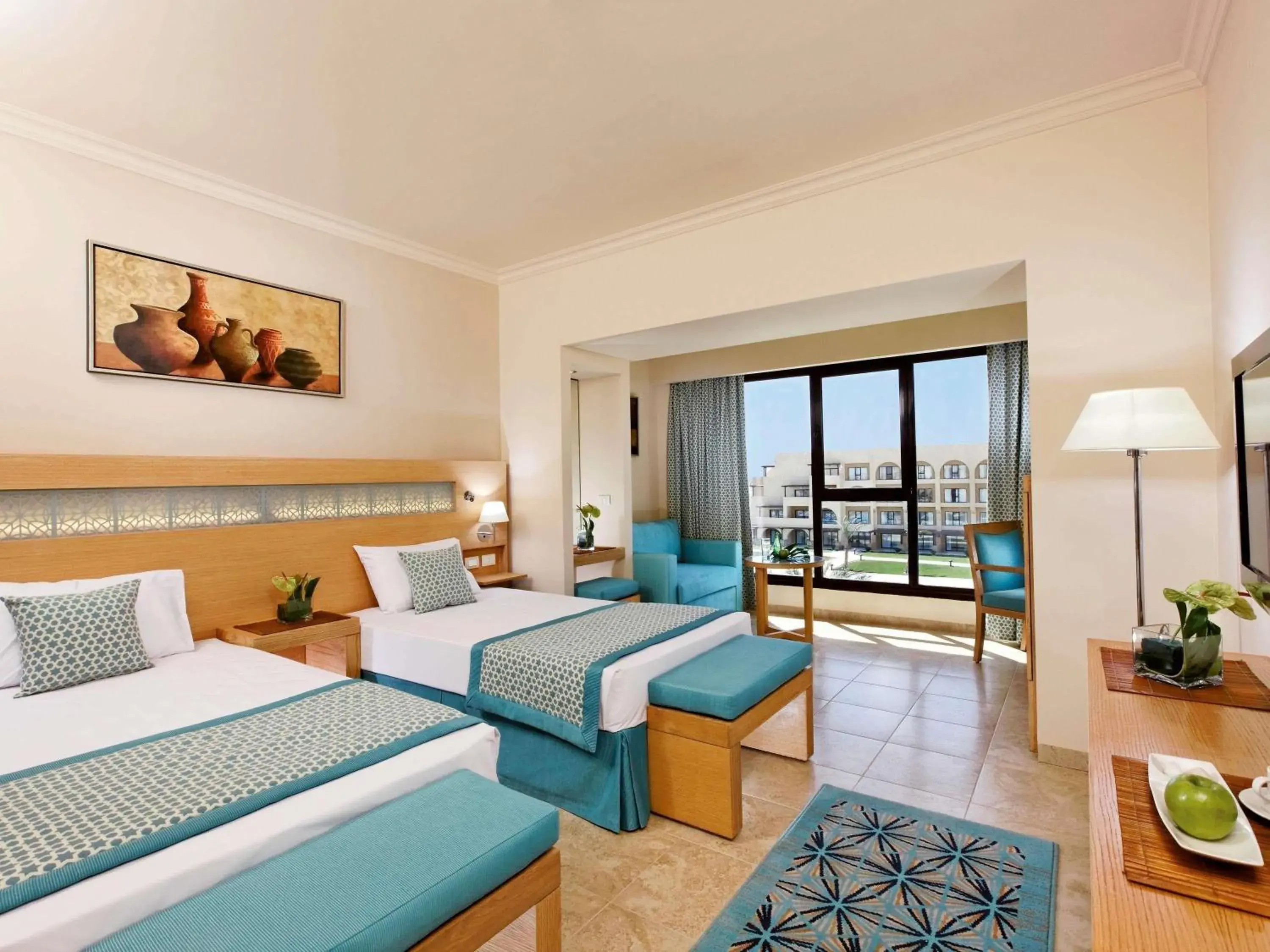 Bedroom, Bed in Movenpick Waterpark Resort & Spa Soma Bay Bedroom, Bed in Movenpick Waterpark Resort & Spa Soma Bay
